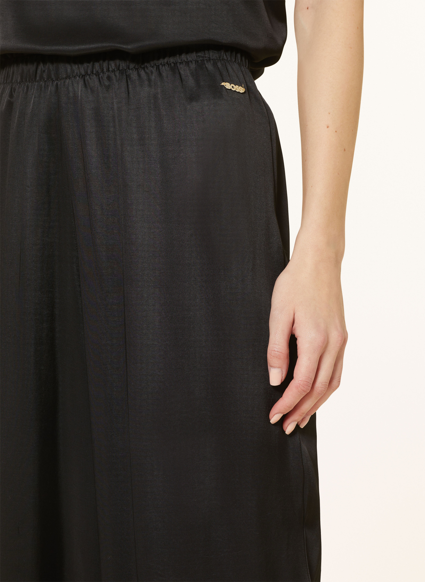 BOSS Pajama pants FEMININE, Color: BLACK (Image 5)