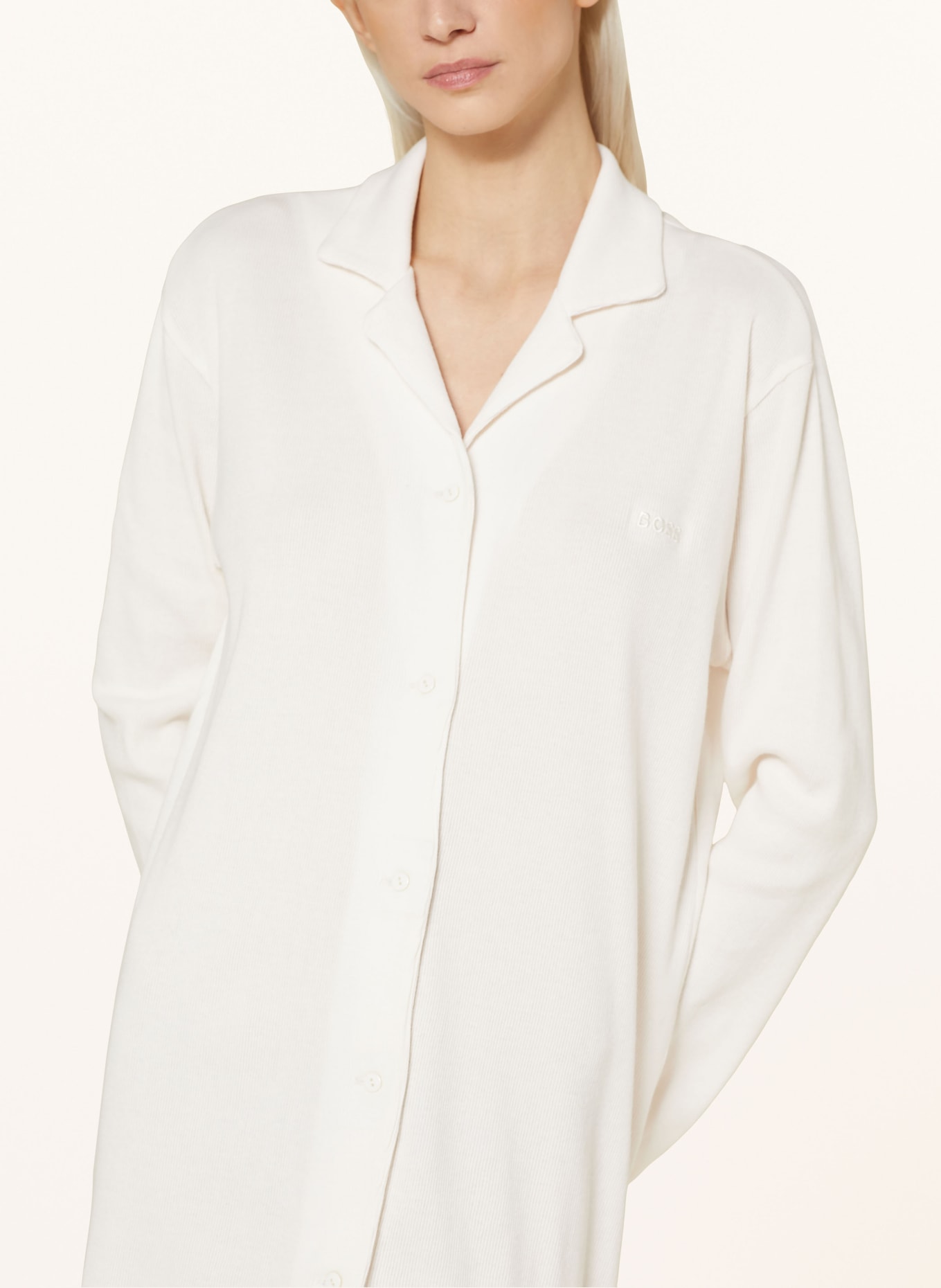 BOSS Nightgown CLEAR, Color: ECRU (Image 4)