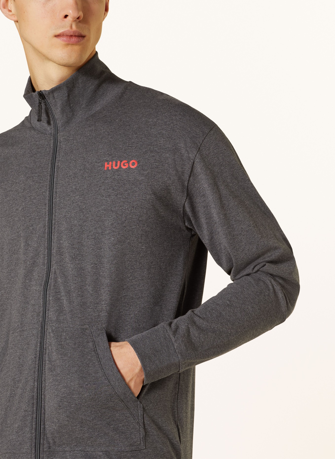 HUGO Lounge jacket LINKED, Color: GRAY (Image 4)