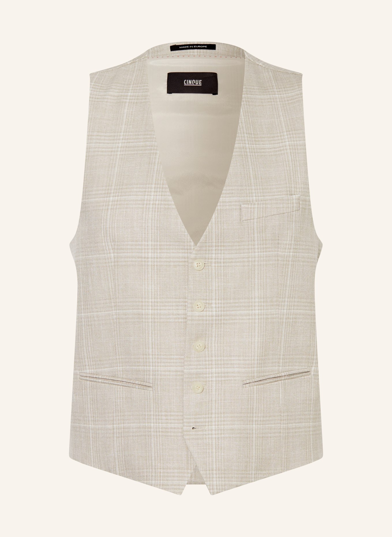 CINQUE Suit vest CIVITRA extra slim fit, Color: 22 hellbraun (Image 1)