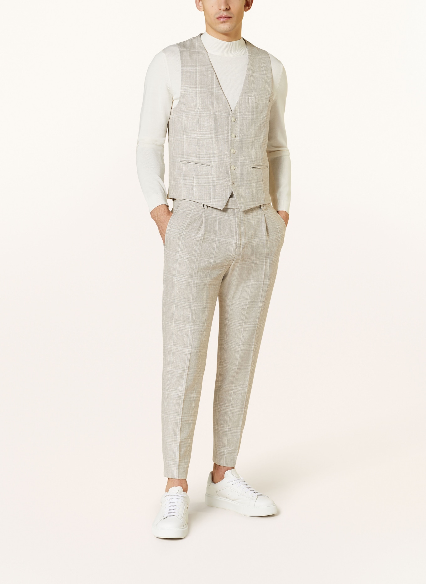 CINQUE Suit vest CIVITRA extra slim fit, Color: 22 hellbraun (Image 3)