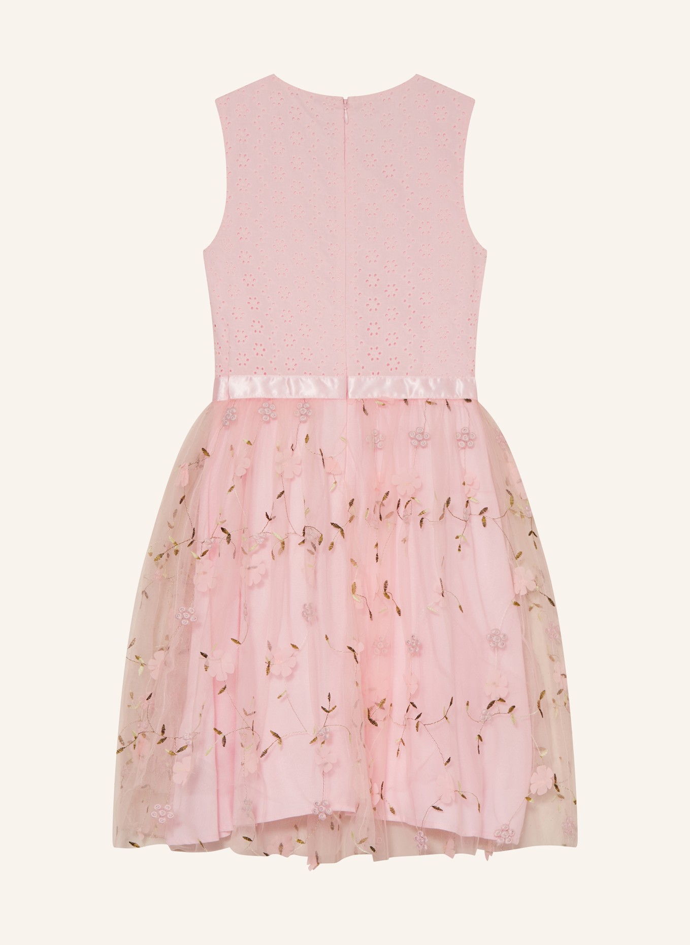 GUESS Kleid im Materialmix, Farbe: ROSA (Bild 2)