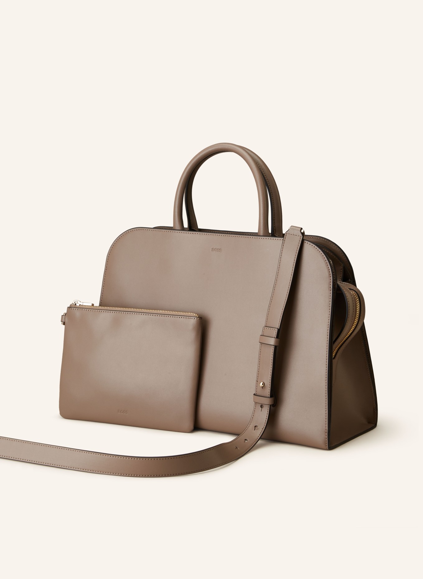 BOSS Handbag ARIELL with pouch, Color: TAUPE (Image 2)