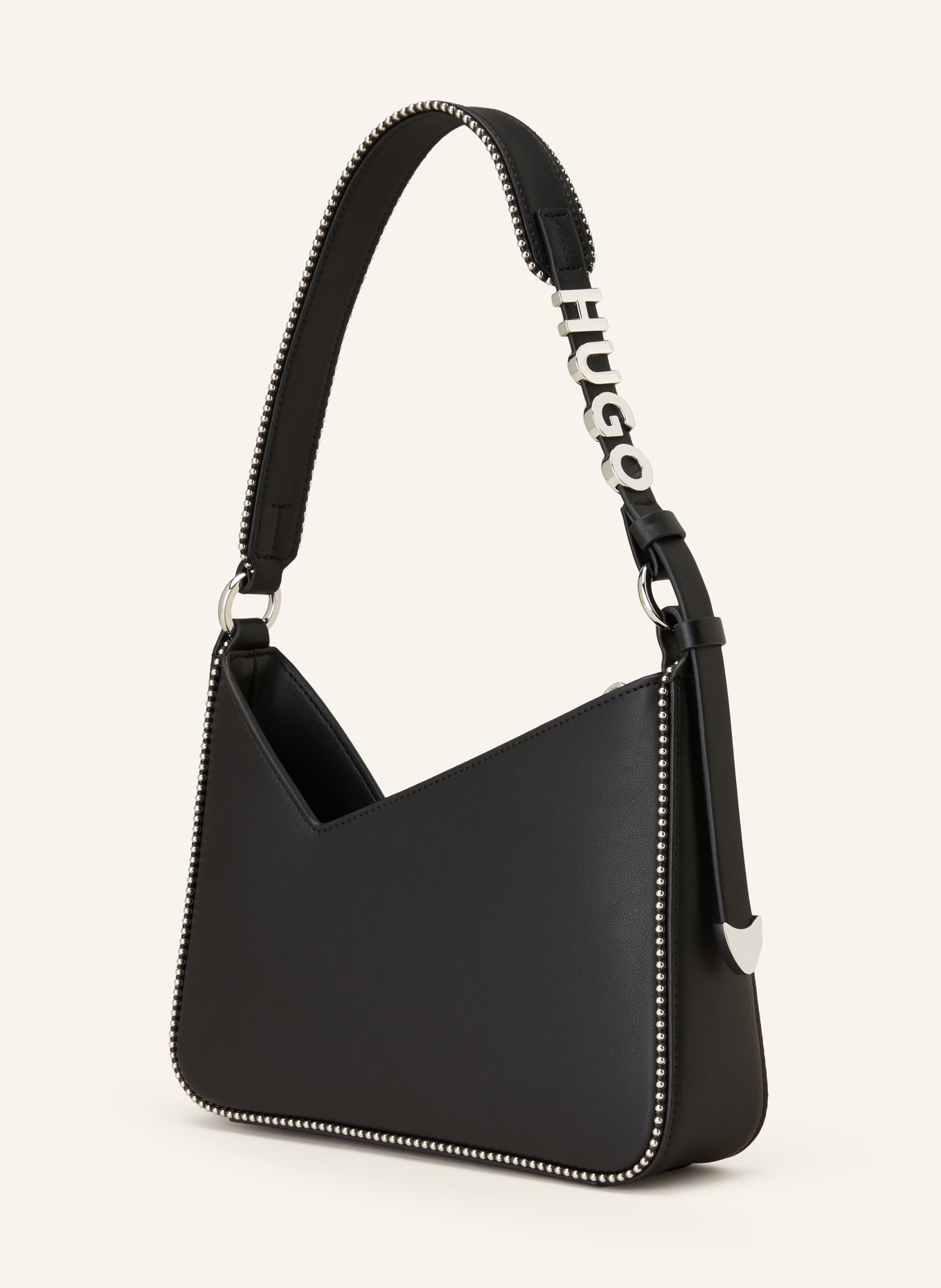 HUGO Shoulder bag MEL with rivets, Color: BLACK (Image 2)