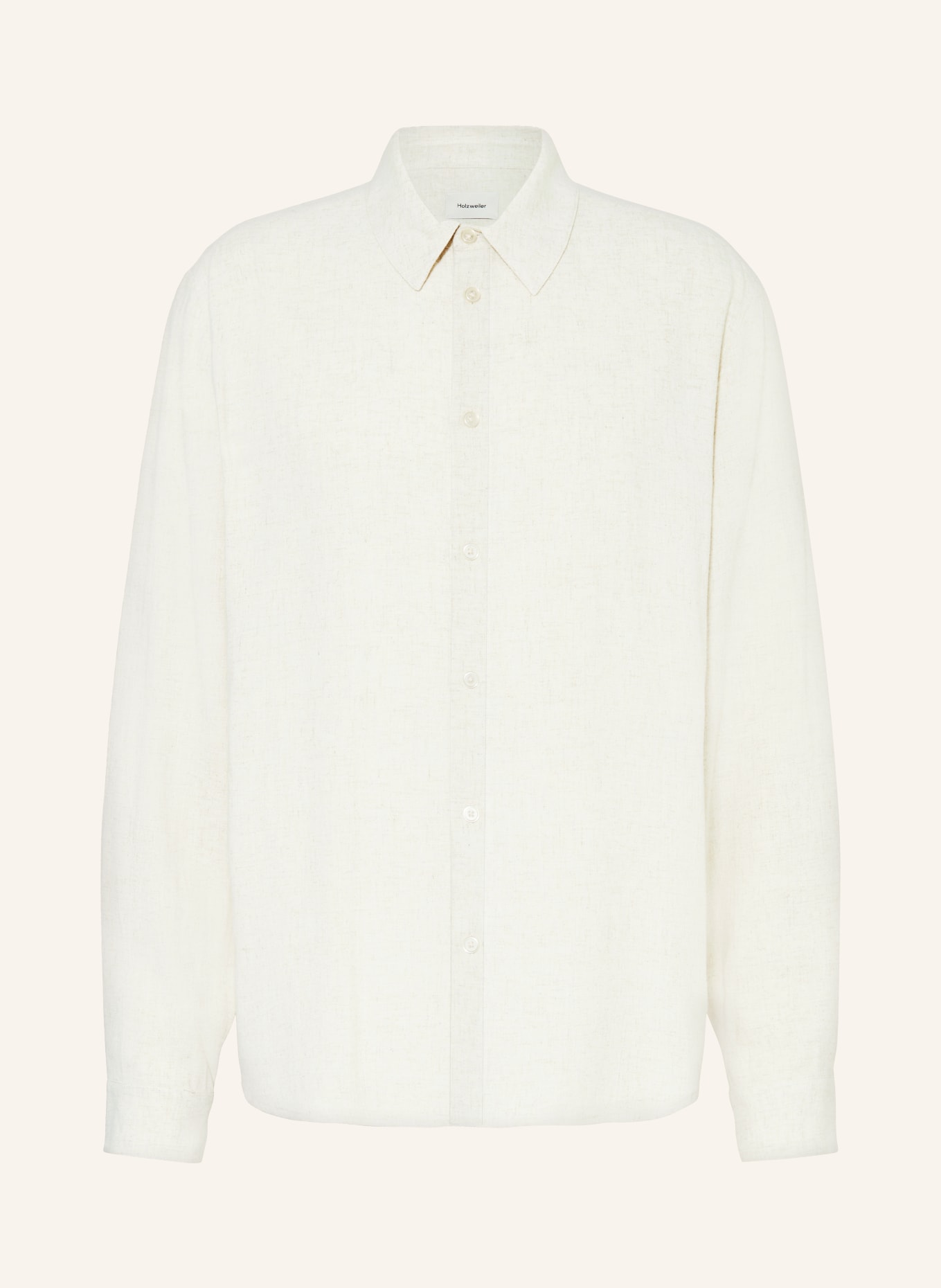 HOLZWEILER Shirt ELJA comfort fit with linen, Color: ECRU (Image 1)