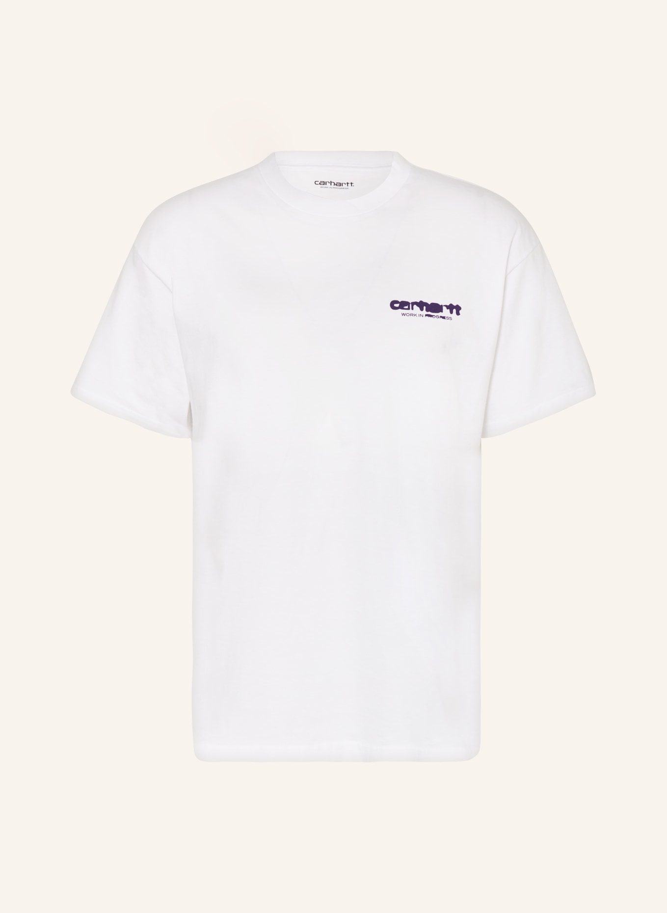 carhartt WIP T-shirt, Color: WHITE/ DARK PURPLE (Image 1)