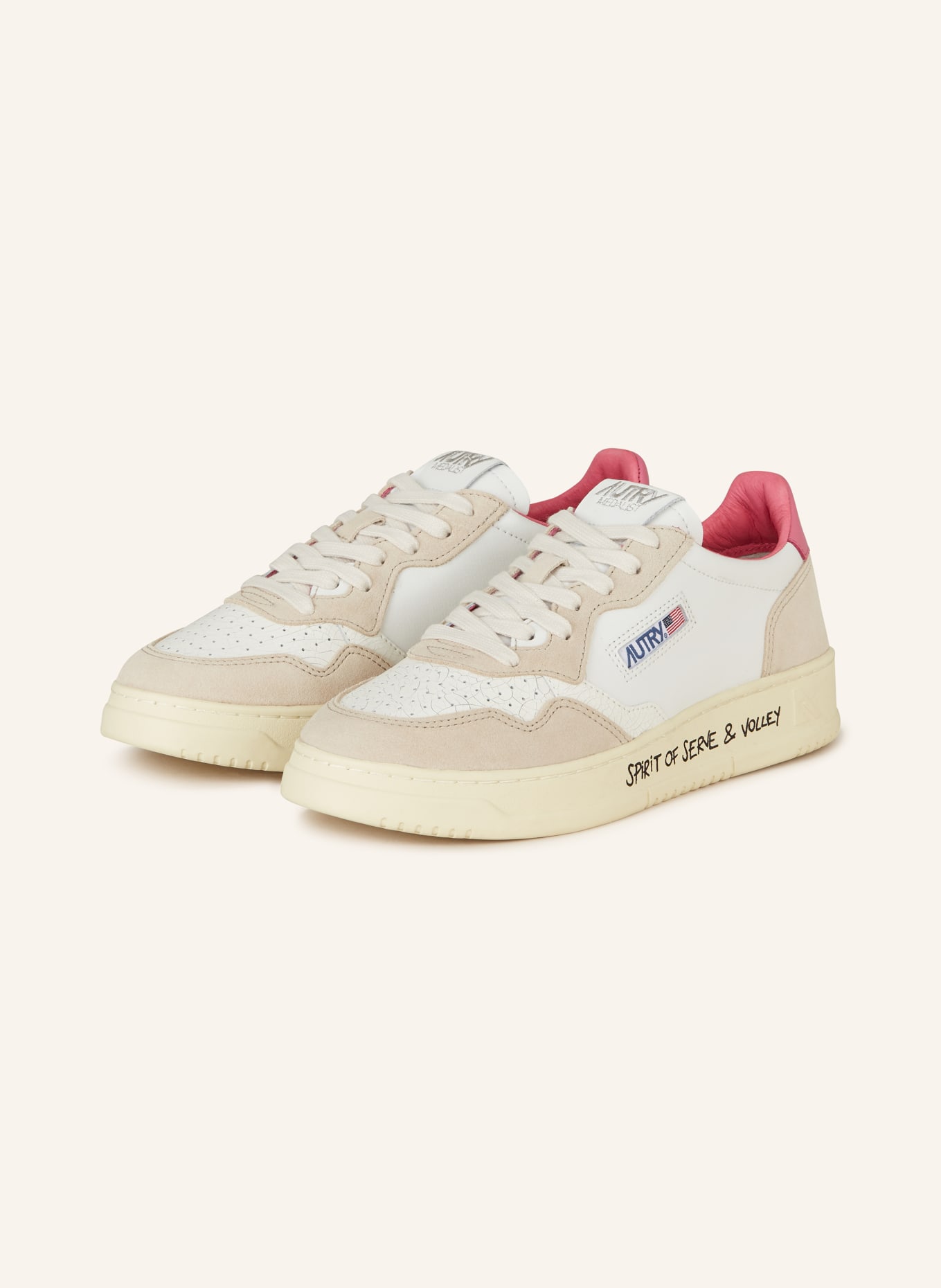 AUTRY Sneakers, Color: WHITE/ PINK (Image 1)