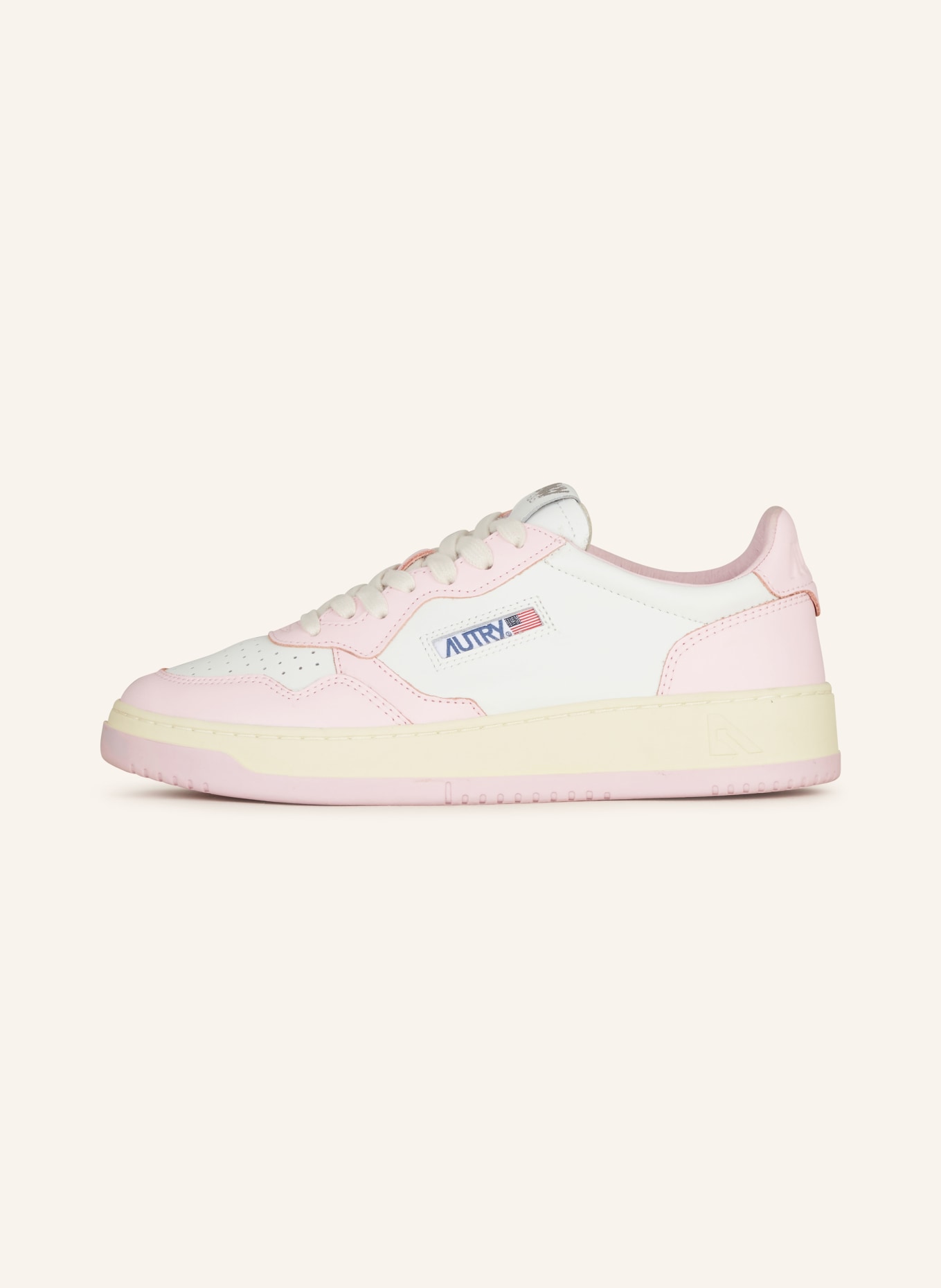 AUTRY MEDALIST LOW WB sneaker, Color: WHITE/ PINK (Image 4)