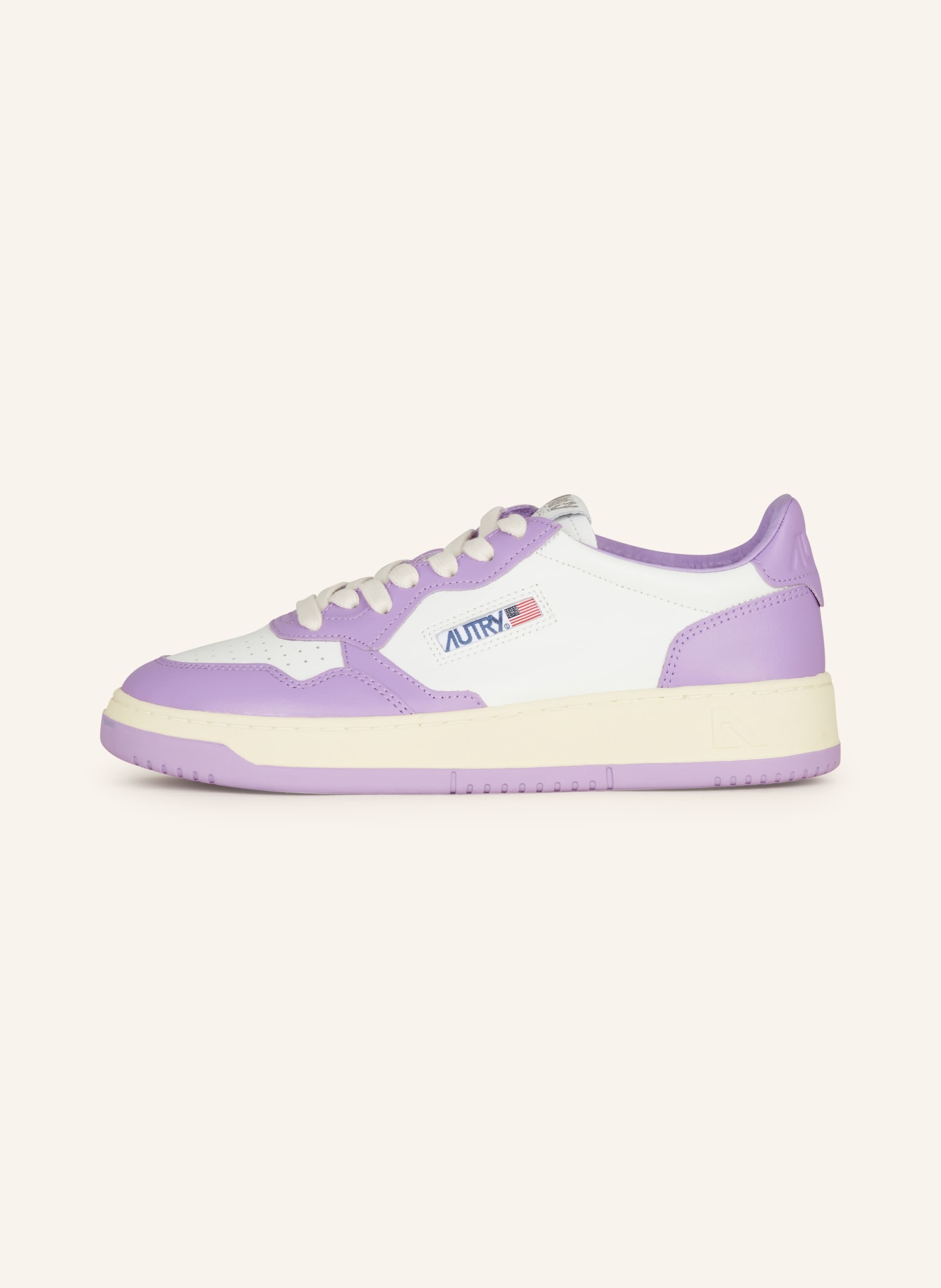 AUTRY Sneaker MEDALIST LOW WB: WEISS / LILA