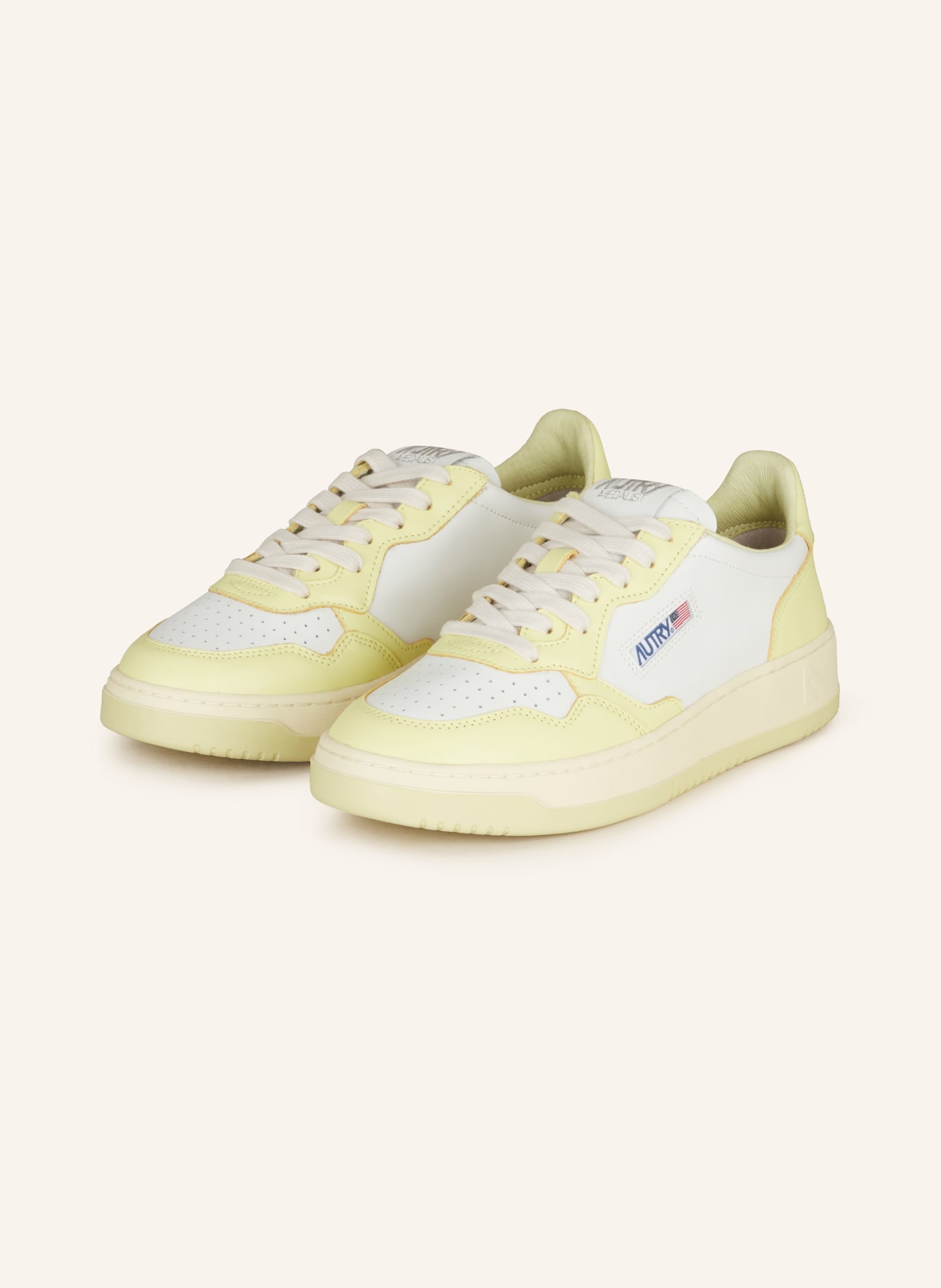 AUTRY Sneakers MEDALIST, Color: WHITE/ YELLOW (Image 1)