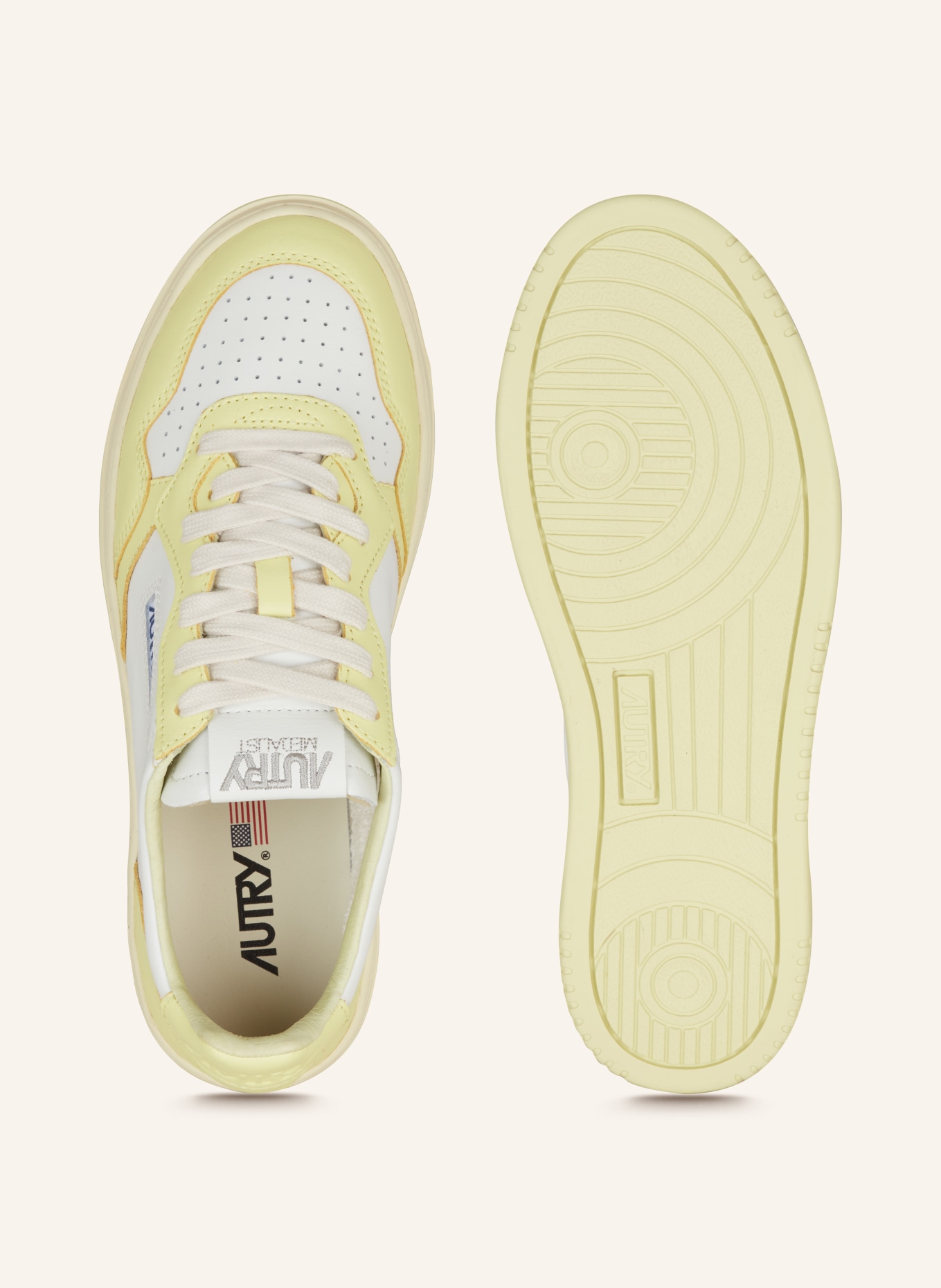 AUTRY Sneakers MEDALIST, Color: WHITE/ YELLOW (Image 5)