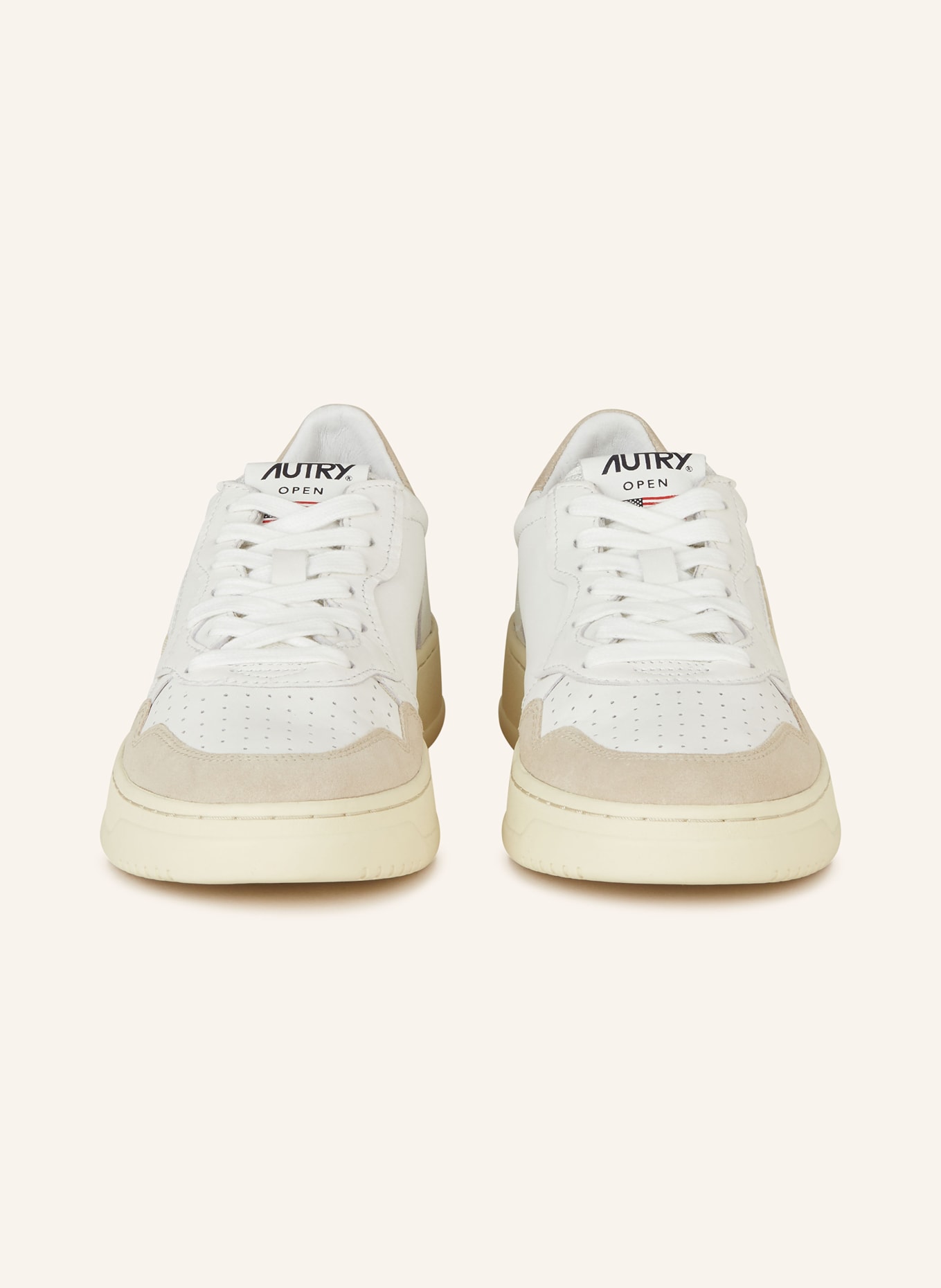 AUTRY Sneakers, Color: WHITE/ LIGHT BROWN (Image 3)