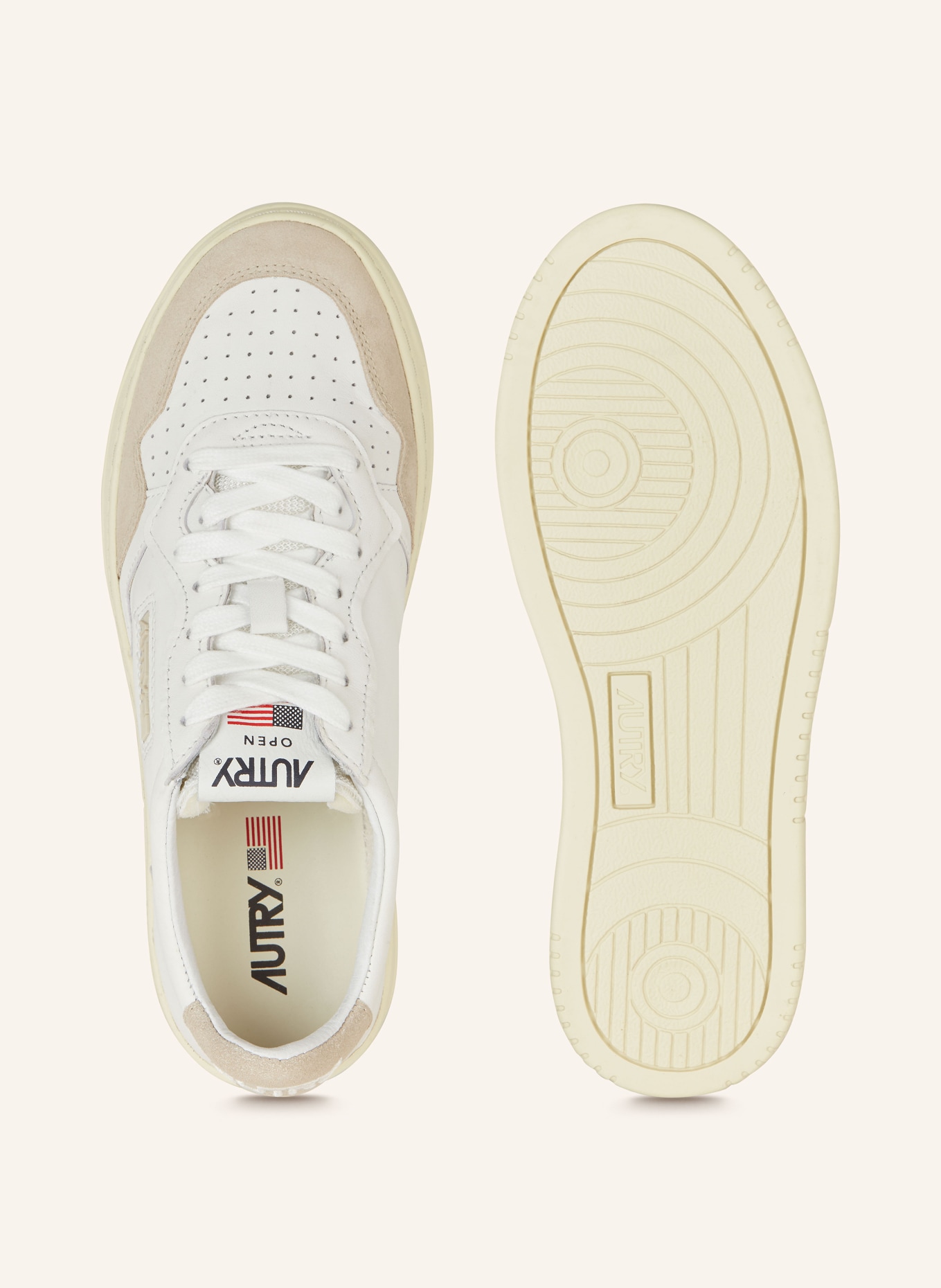 AUTRY Sneakers, Color: WHITE/ LIGHT BROWN (Image 5)