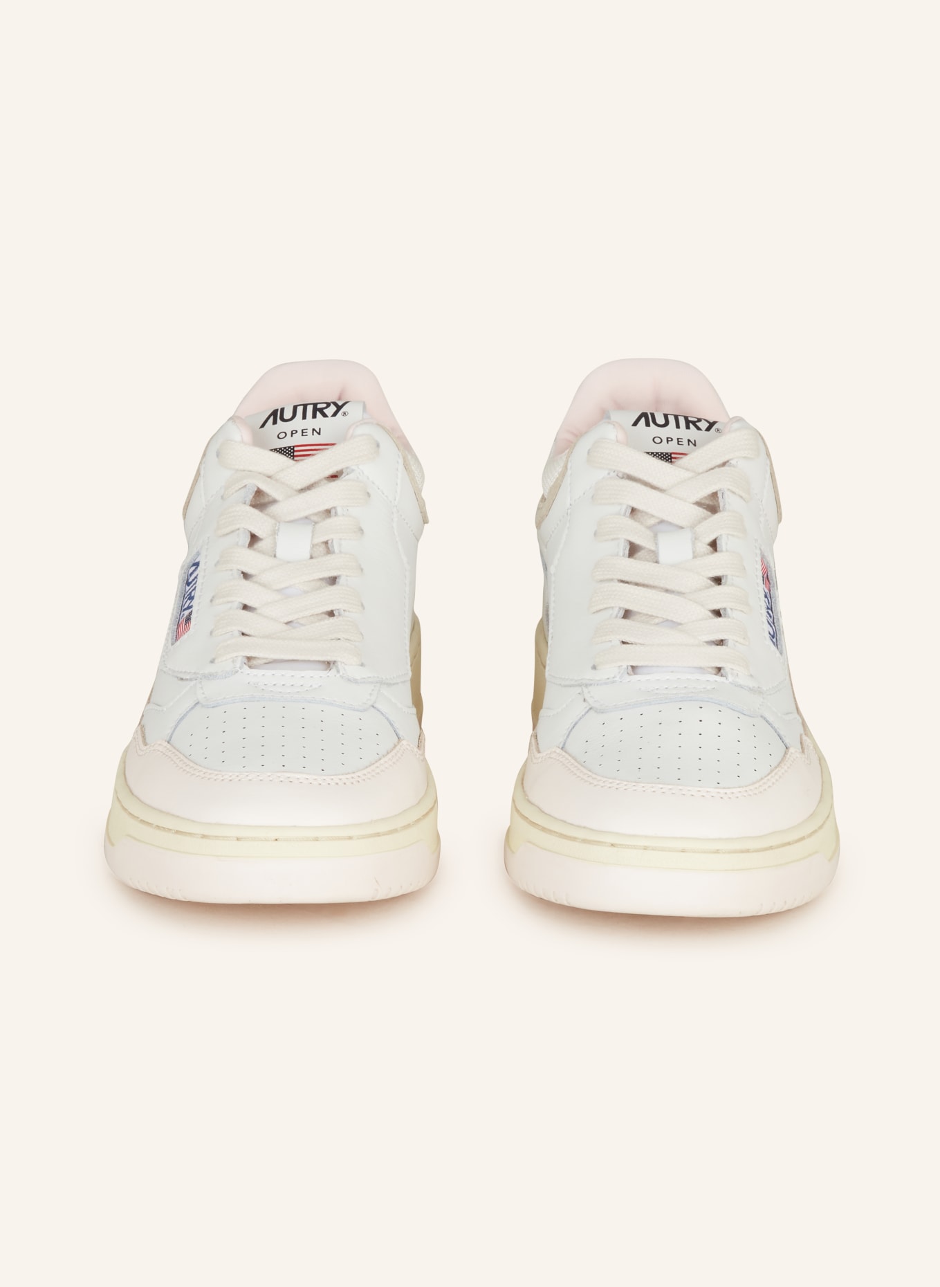 AUTRY High-top sneakers OPEN, Color: WHITE/ LIGHT PINK/ LIGHT YELLOW (Image 3)