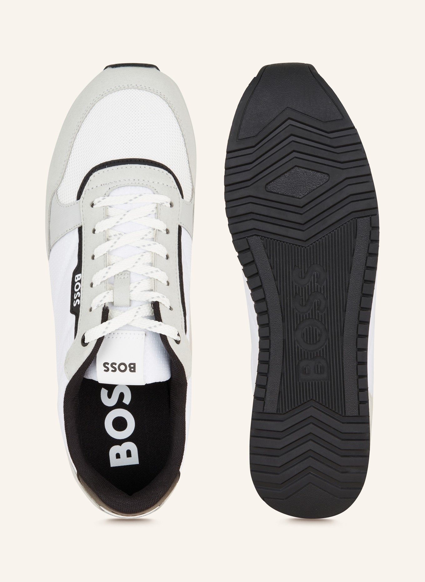 BOSS Sneakers KAI_RUNN, Color: WHITE/ LIGHT GRAY/ BLACK (Image 5)