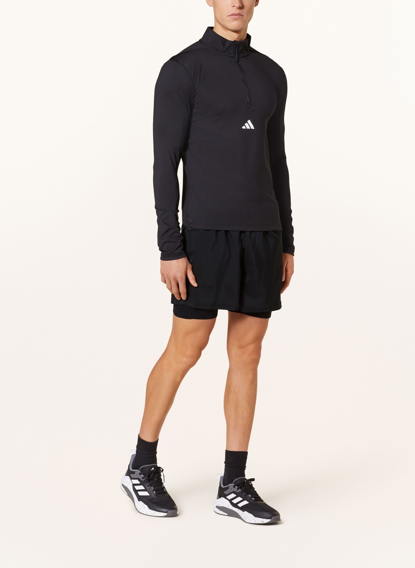 adidas 2-in-1 training shorts GYM+ TRAINING, Color: BLACK (Image 2)