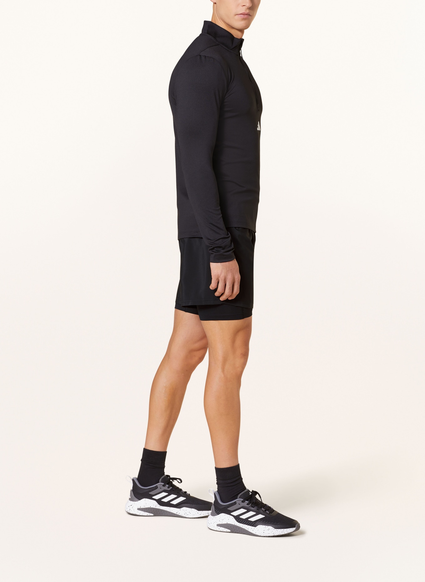 adidas 2-in-1 training shorts GYM+ TRAINING, Color: BLACK (Image 4)