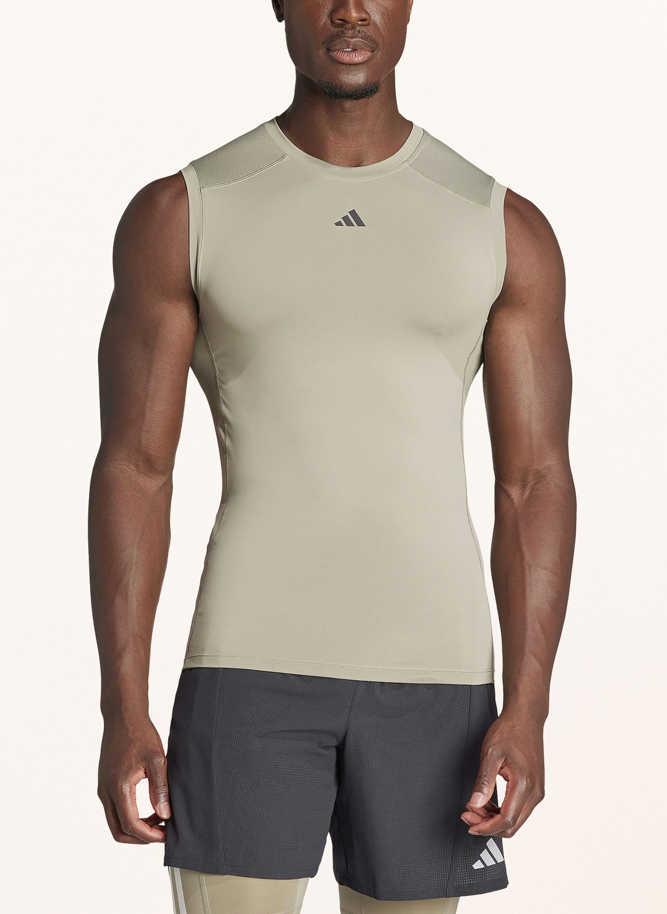 adidas Tank top TECHFIT, Color: OLIVE (Image 2)