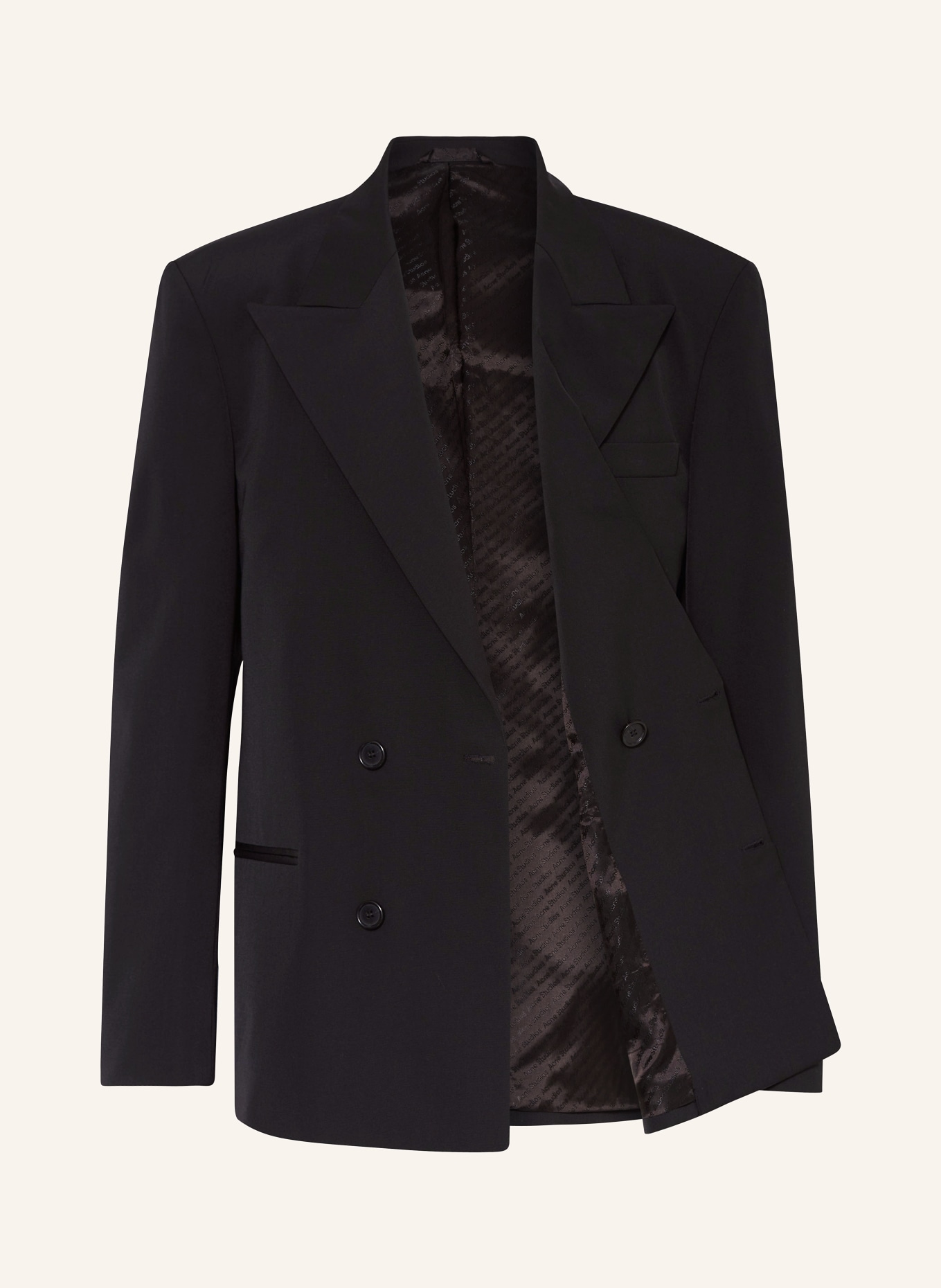 Acne Studios Oblekové sako Regular Fit, Barva: BLACK (Obrázek 4)