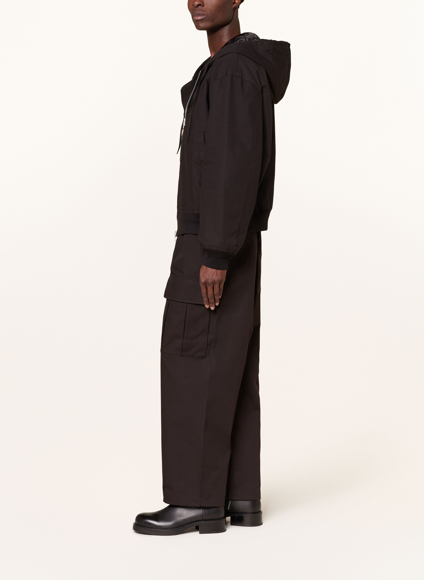 Acne Studios Cargo pants regular fit, Color: BLACK (Image 4)