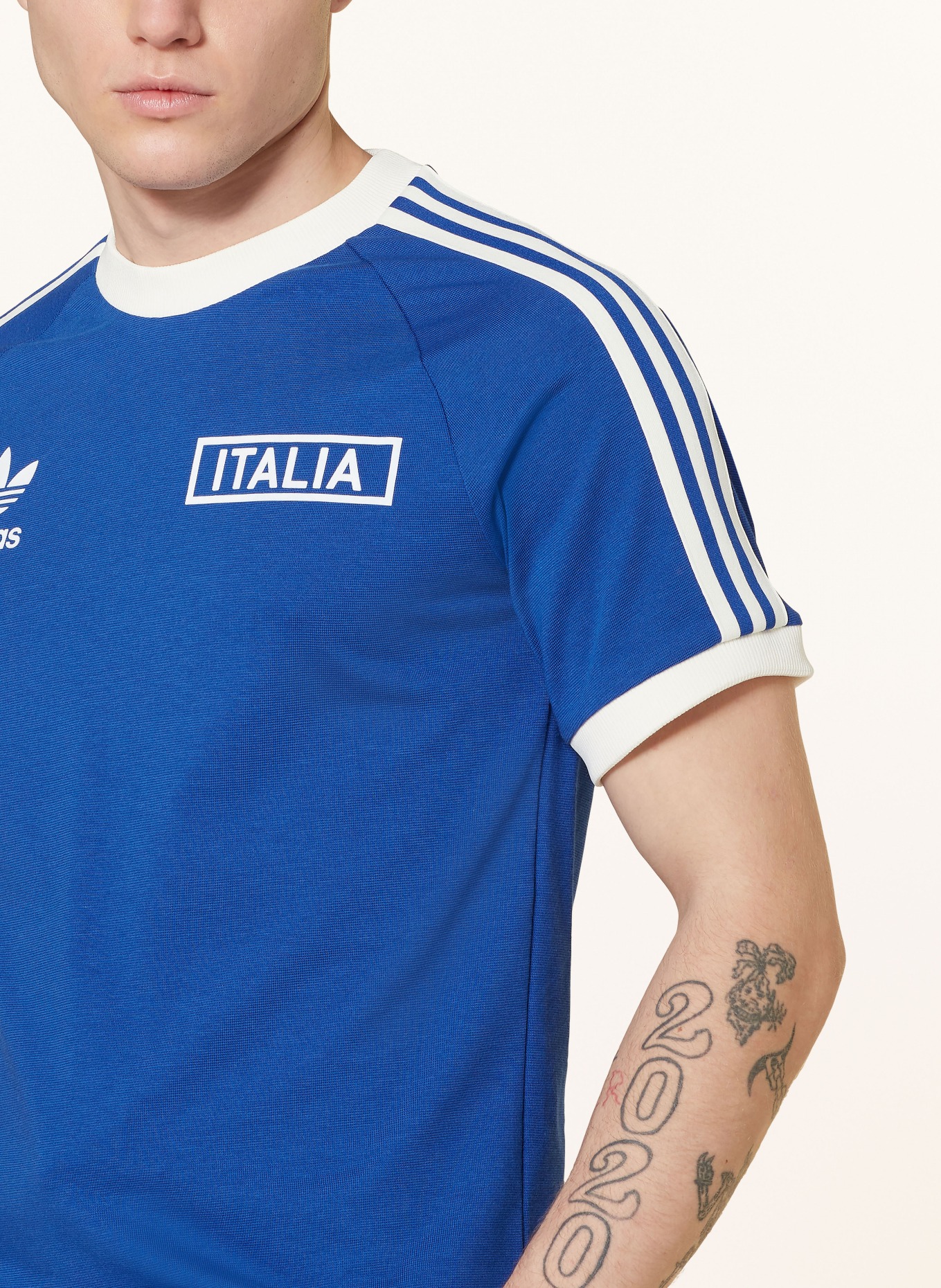 adidas Originals T-shirt ITALIEN ADICOLOR CLASSICS, Kolor: NIEBIESKI (Obrazek 4)