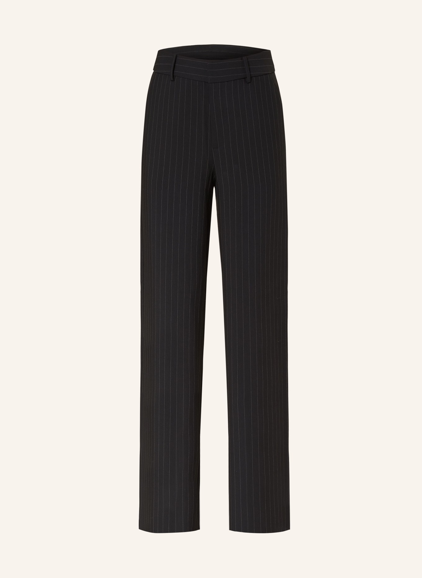 GESTUZ Wide leg trousers JOELLEGZ, Color: BLACK/ WHITE (Image 1)