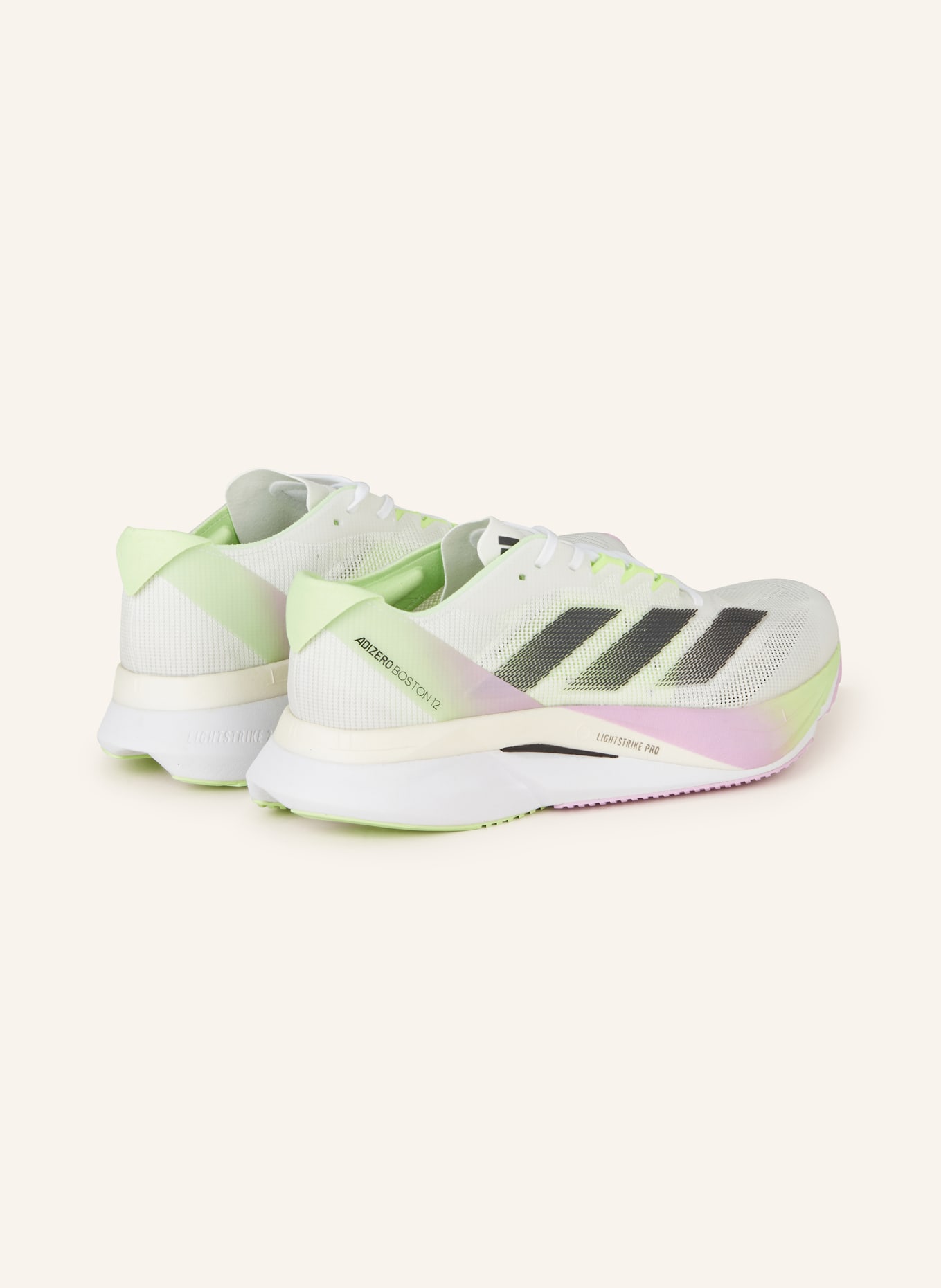 adidas Running shoes ADIZERO BOSTON 12, Color: WHITE/ LIGHT PURPLE (Image 2)