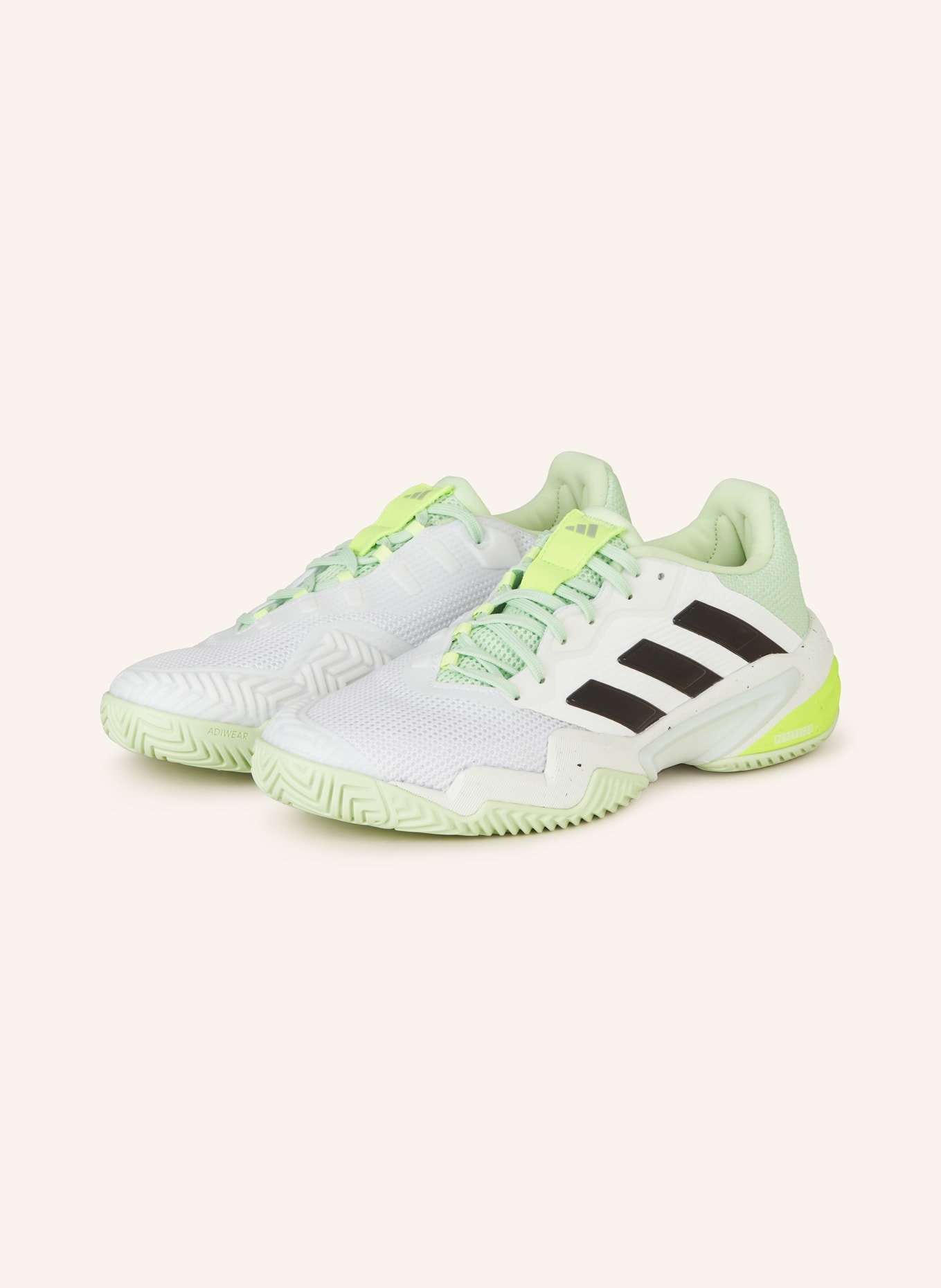 adidas Buty tenisowe BARRICADE 13, Kolor: BIAŁY/ JASKRAWY ZIELONY (Obrazek 1)