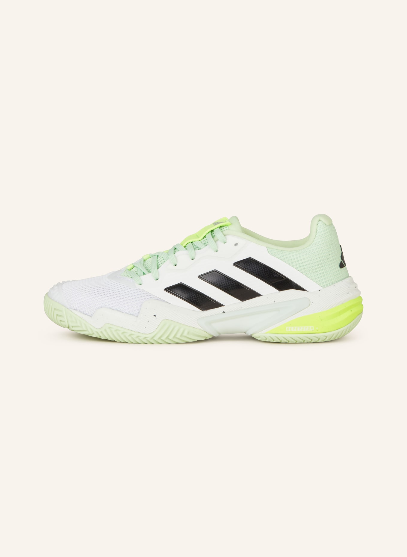 adidas Tennisschuhe BARRICADE 13, Farbe: WEISS/ NEONGRÜN (Bild 4)