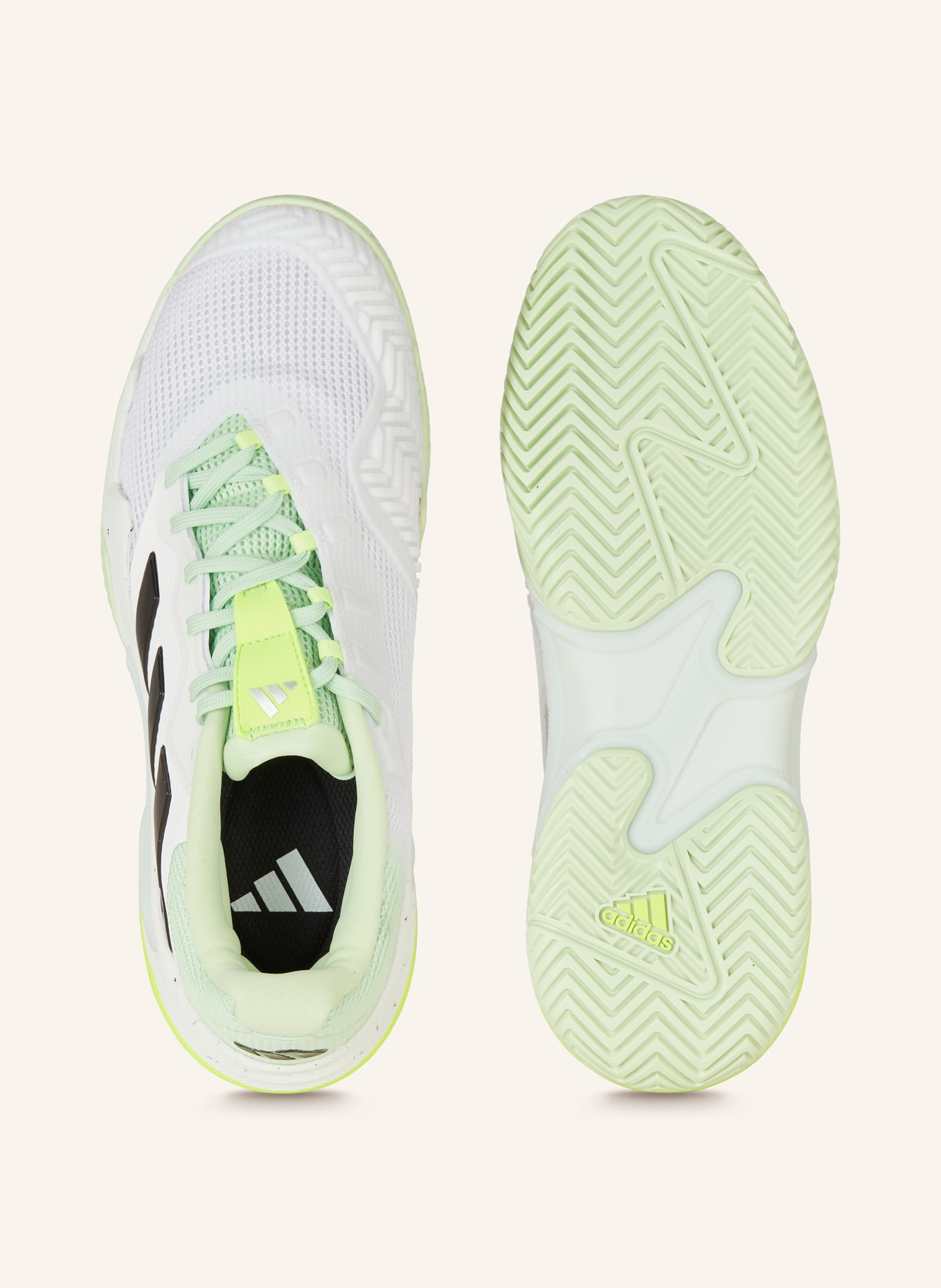 adidas Tennis shoes BARRICADE 13, Color: WHITE/ NEON GREEN (Image 5)
