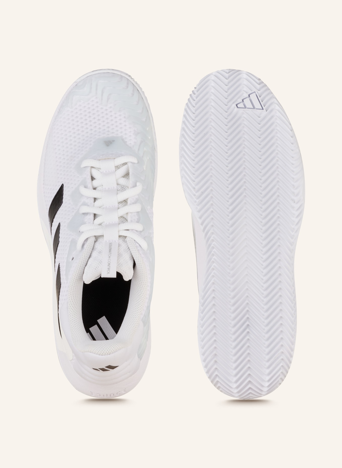 adidas Buty tenisowe SOLEMATCH CONTROL, Kolor: BIAŁY/ CZARNY (Obrazek 5)