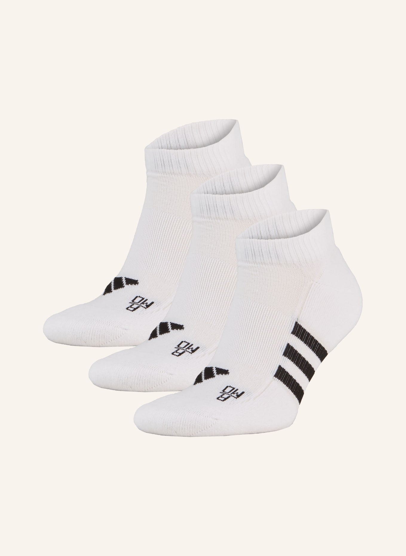adidas 3-pack sports socks PERFORMANCE CUSHIONED, Color: WHITE/WHITE/WHITE (Image 1)