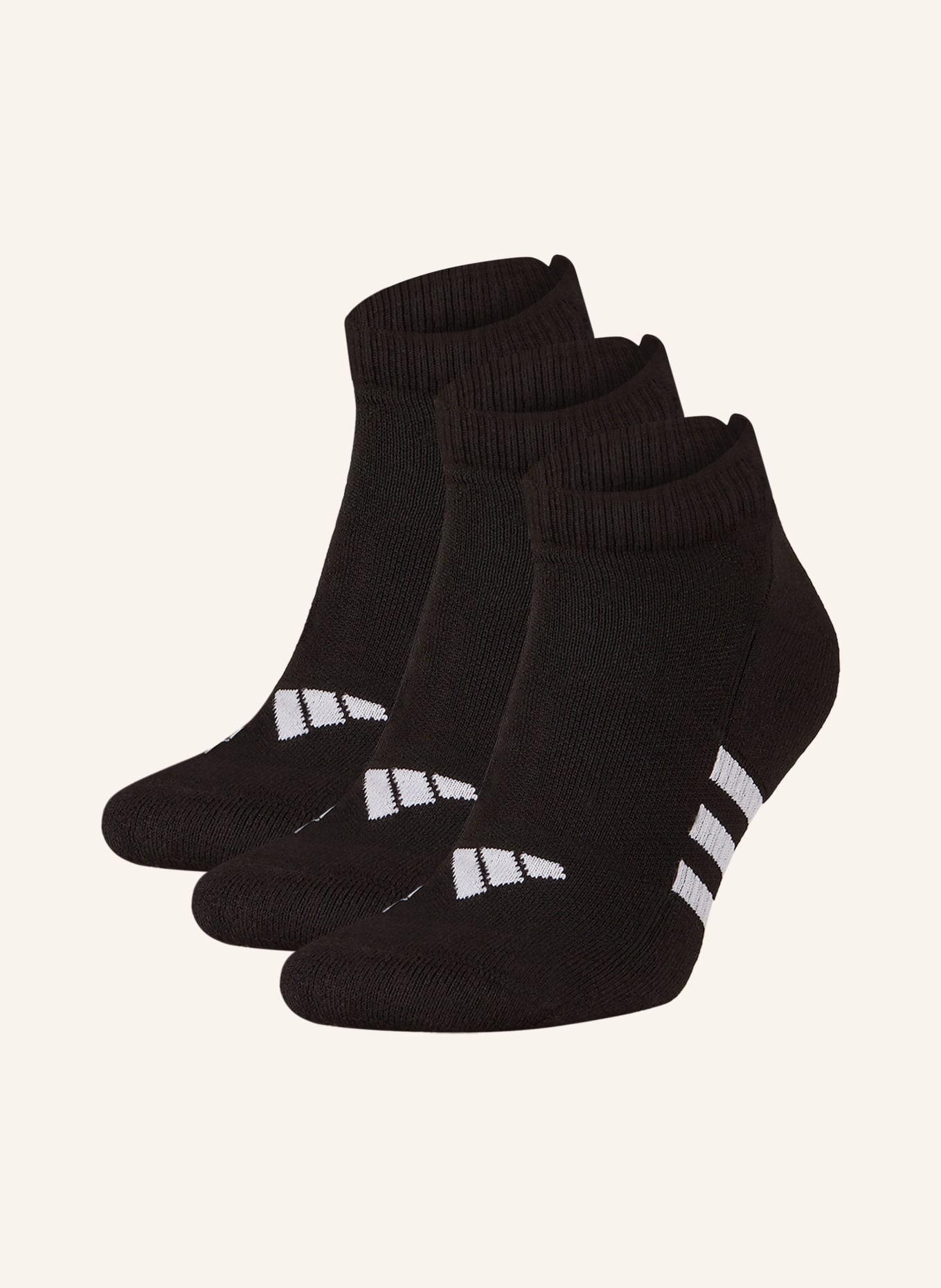 adidas 3 pack sports socks PERFORMANCE CUSHIONED LOW, Color: BLACK/BLACK/BLACK (Image 1)
