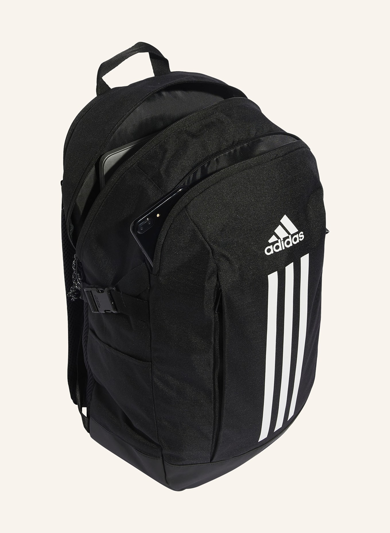 adidas Backpack POWER VII 26 l with laptop compartment, Color: BLACK/ WHITE (Image 3)