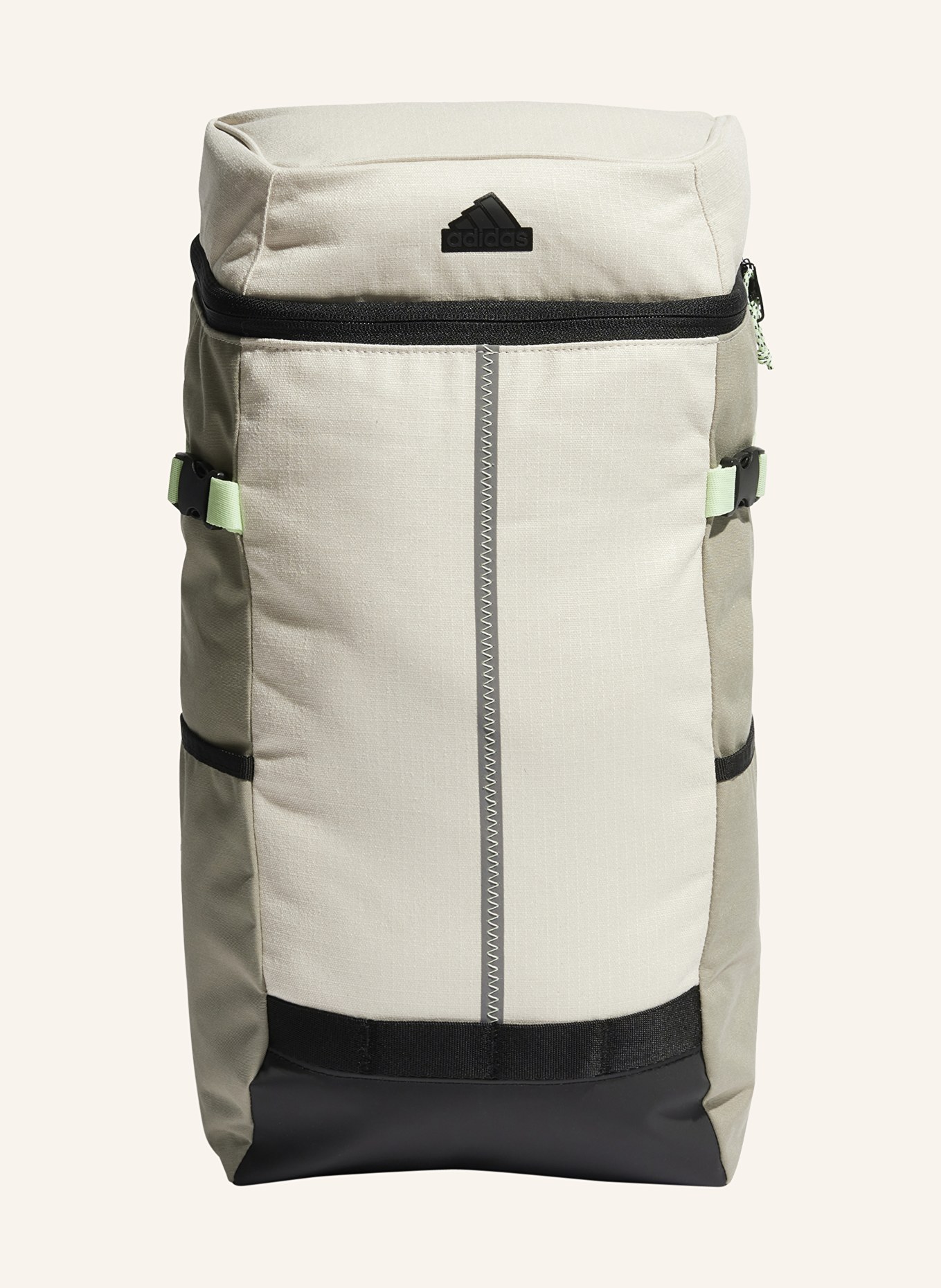 adidas Backpack 22.4 l with laptop compartment, Color: ECRU/ LIGHT GREEN (Image 1)