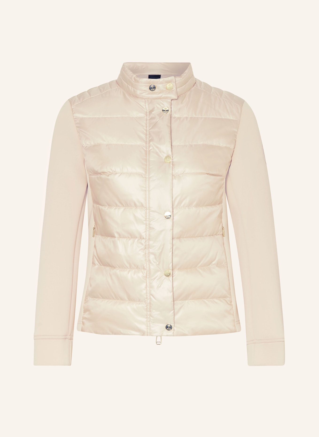 JOOP! Quilted jacket in mixed materials, Color: CREAM (Image 1)