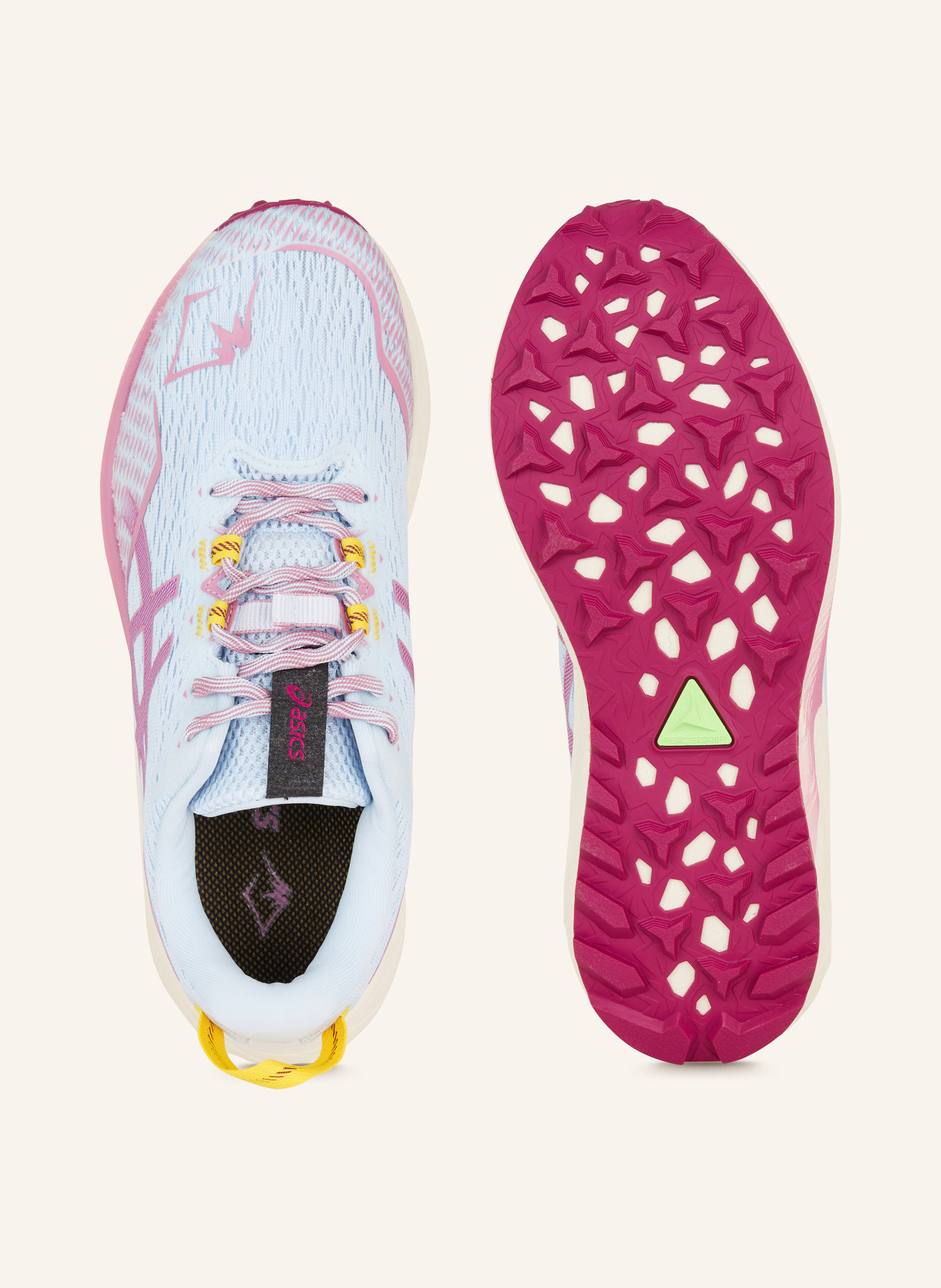 ASICS Trail running shoes FUJI LITE 4, Color: LIGHT BLUE/ FUCHSIA (Image 5)