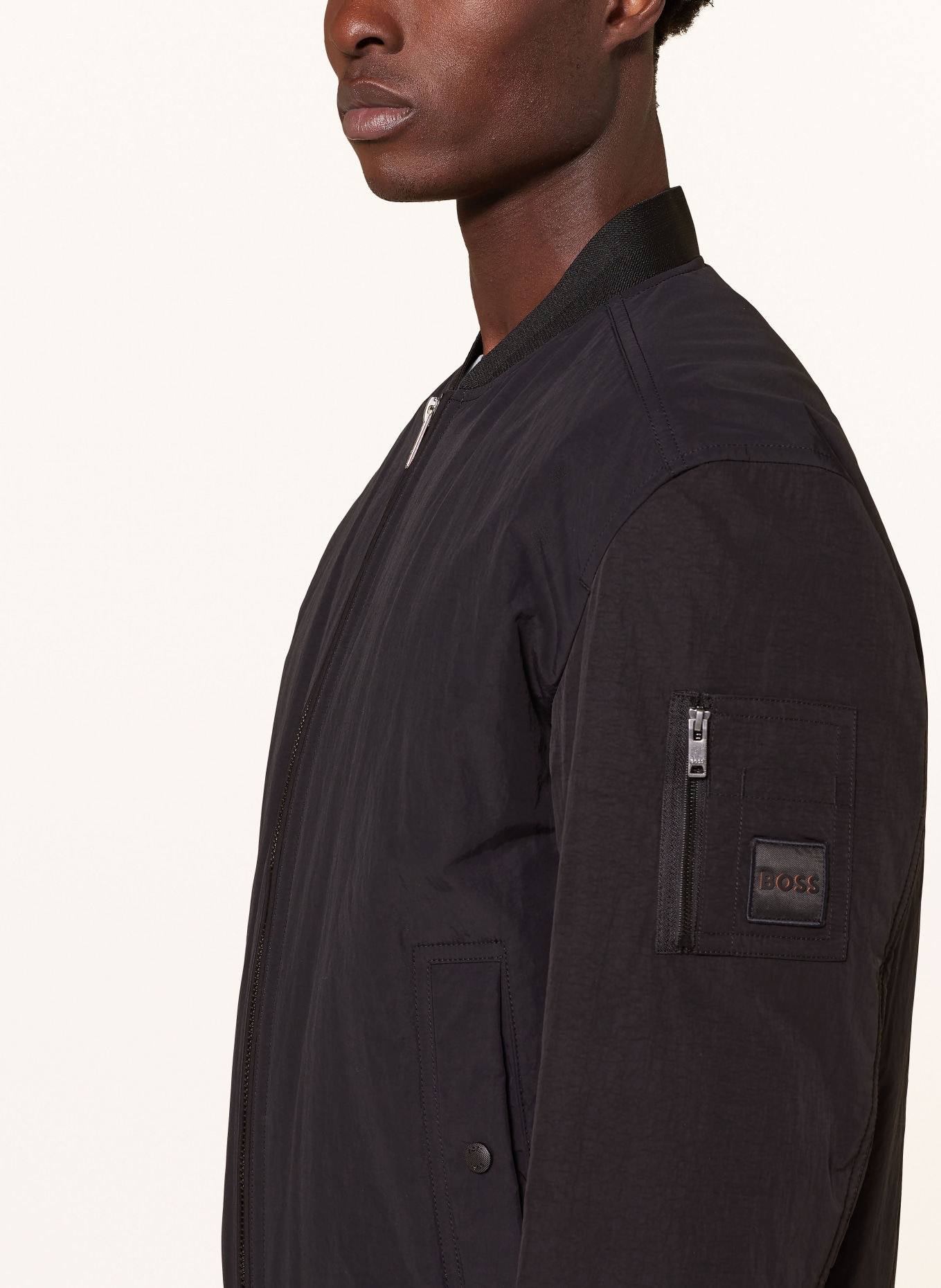 BOSS Bomber jacket OBRIGHT, Color: BLACK (Image 4)