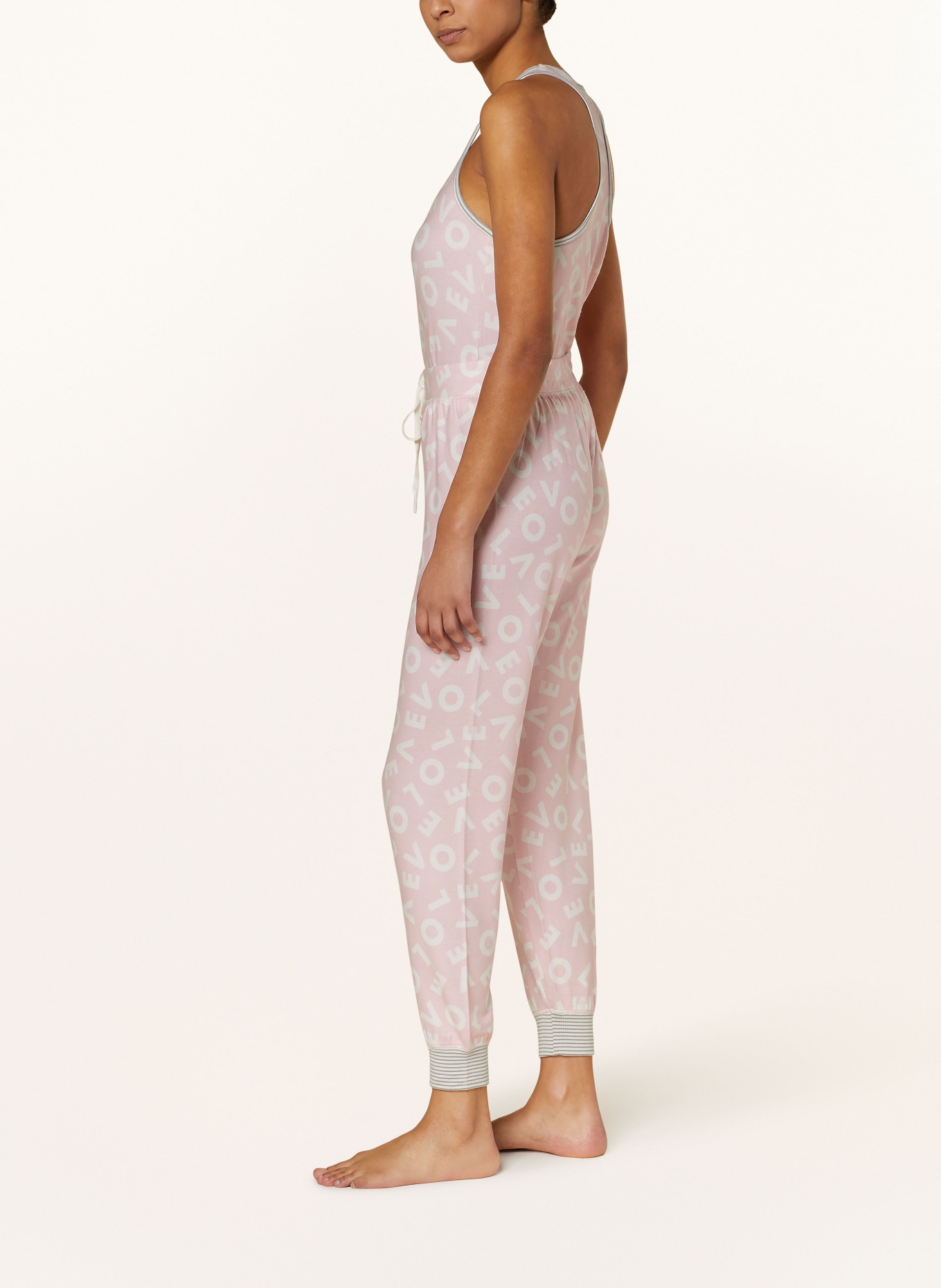 P.J.Salvage Pajama pants, Color: PINK/ WHITE (Image 4)