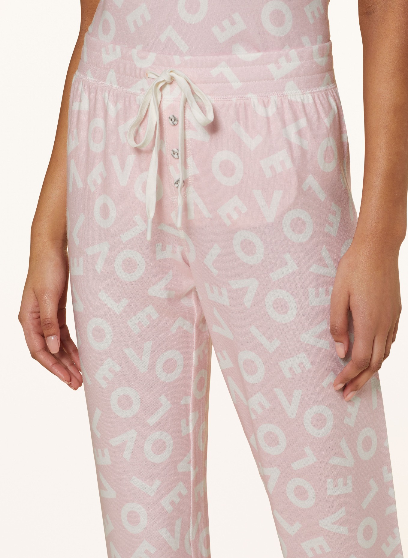 P.J.Salvage Pajama pants, Color: PINK/ WHITE (Image 5)