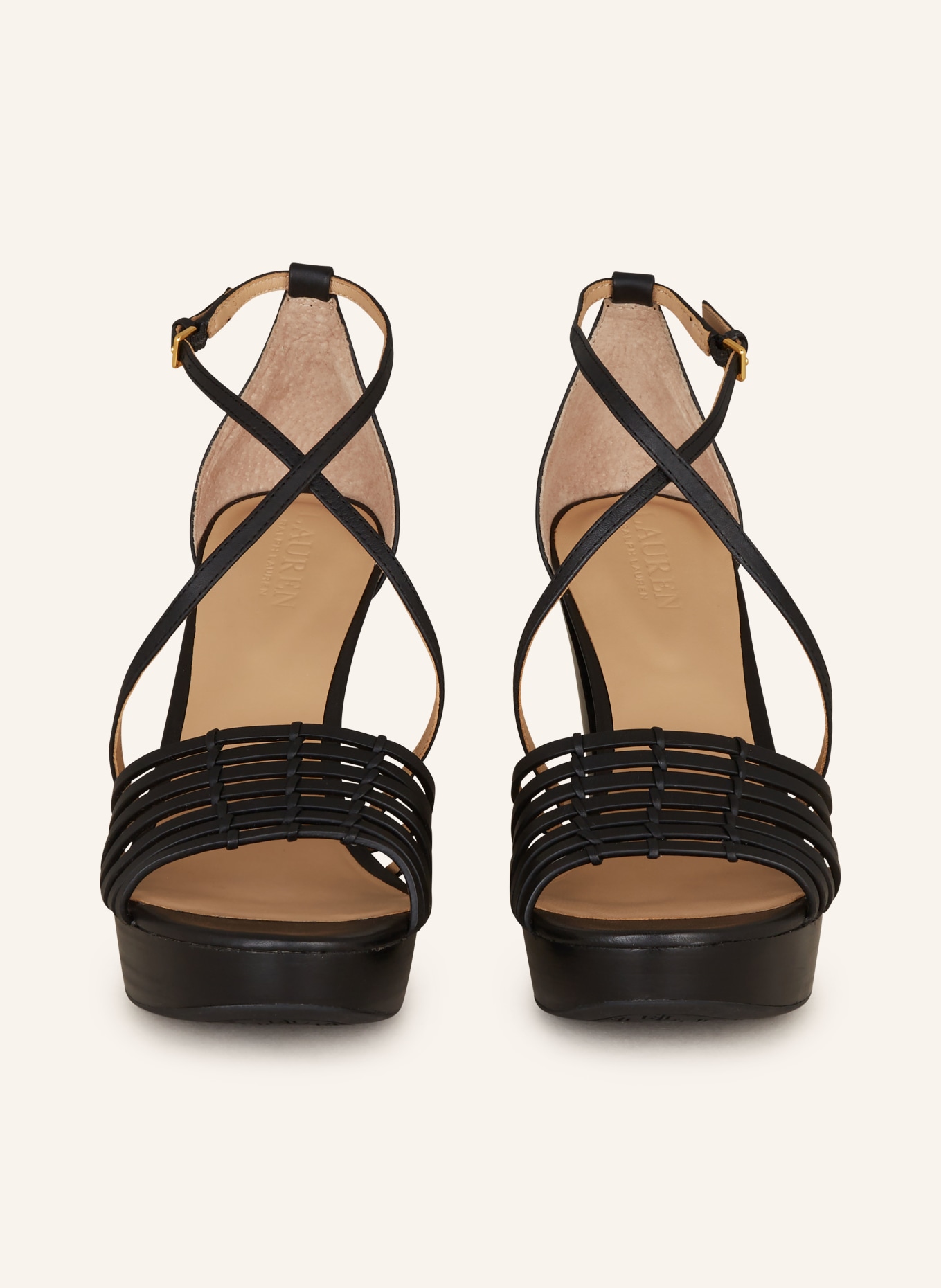 LAUREN RALPH LAUREN Platform sandals, Color: BLACK (Image 3)