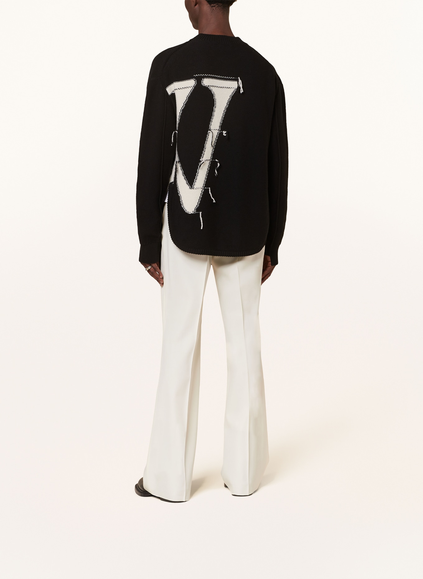 Off-White Pullover, Farbe: SCHWARZ/ CREME (Bild 3)