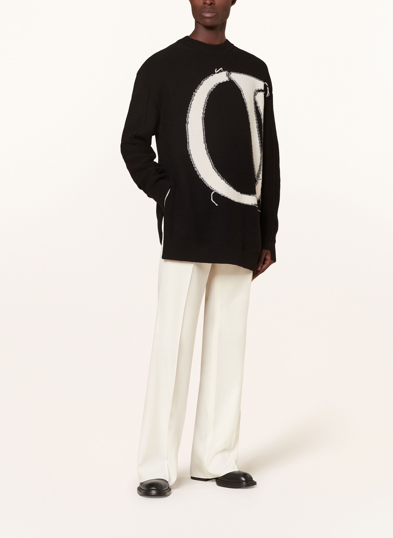 Off-White Spodnie, Kolor: ECRU (Obrazek 2)