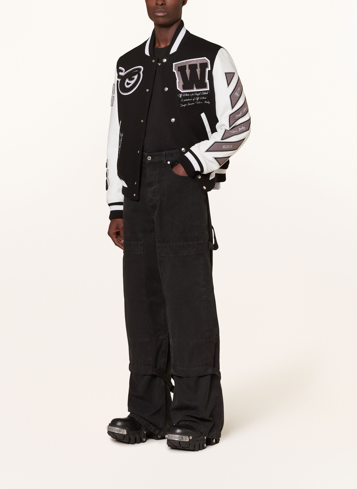 Off-White Cargo jeans regular fit, Color: BLACK (Image 2)