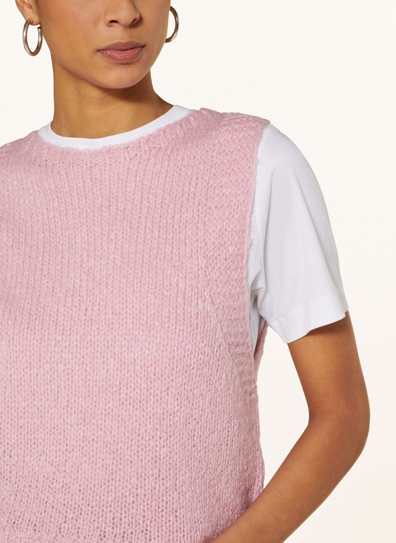 oui Sweater vest, Color: PINK (Image 4)