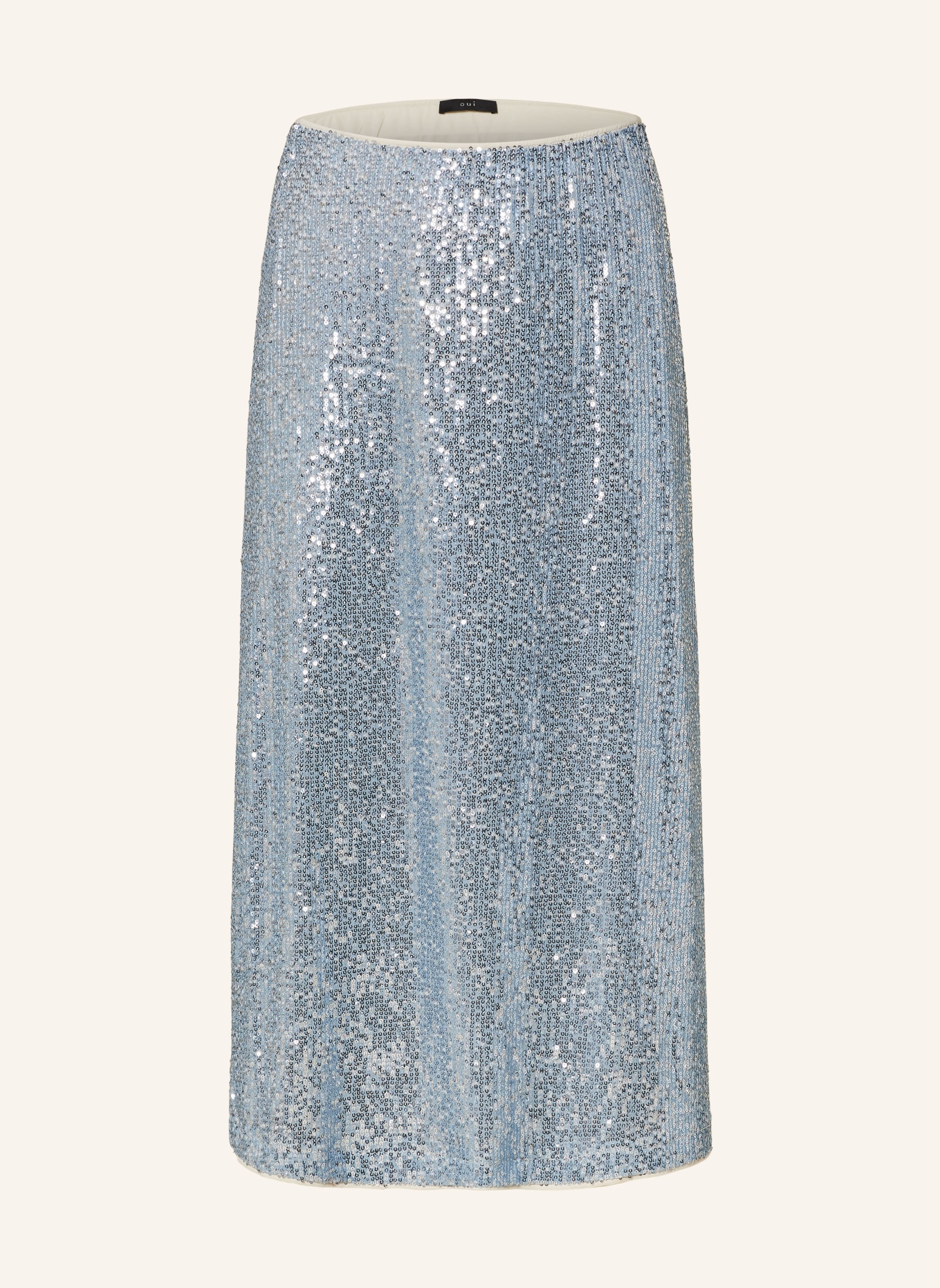 oui Skirt with sequins, Color: LIGHT BLUE (Image 1)