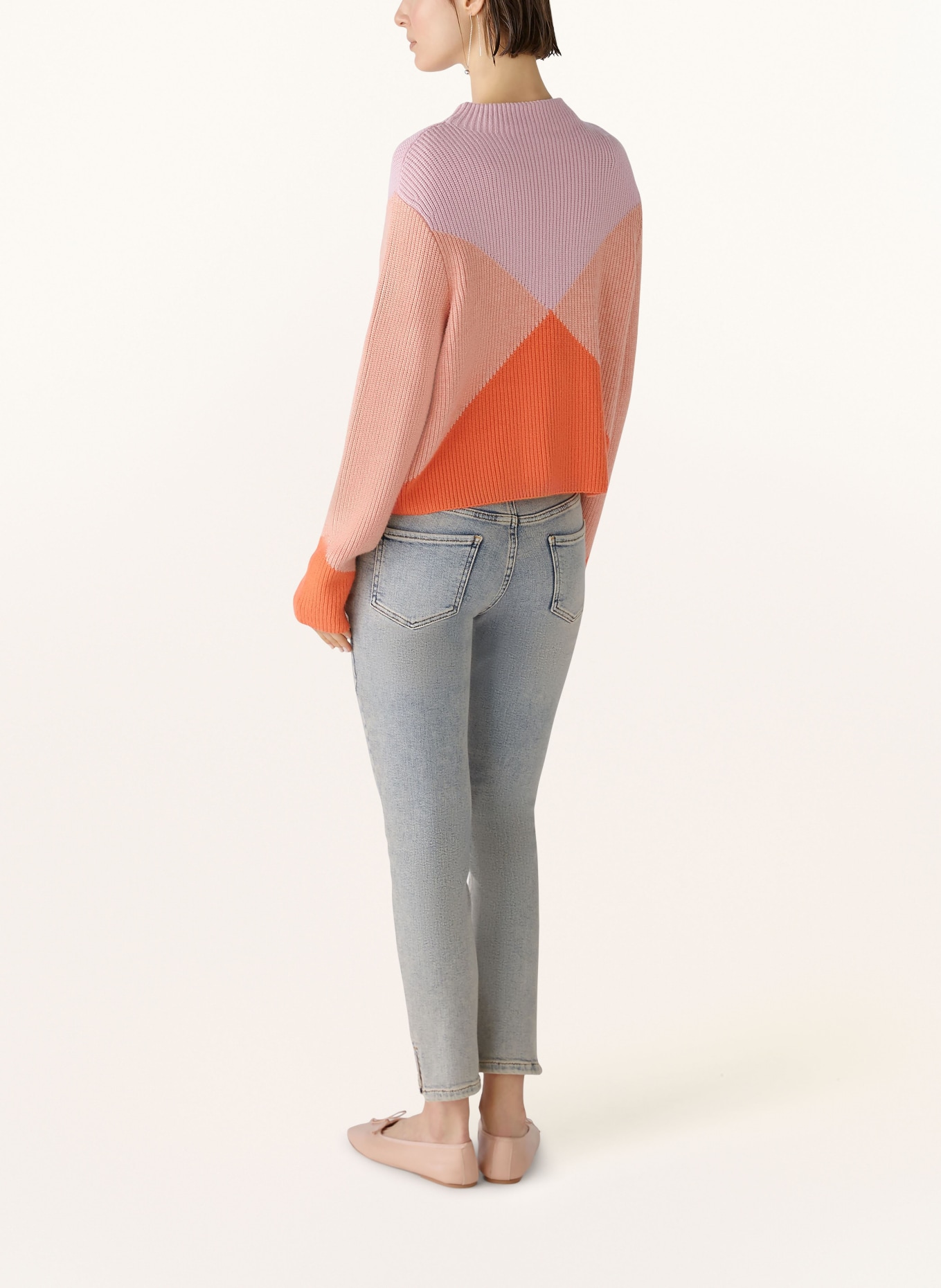 oui Sweater, Color: ORANGE/ PINK/ LIGHT ORANGE (Image 3)