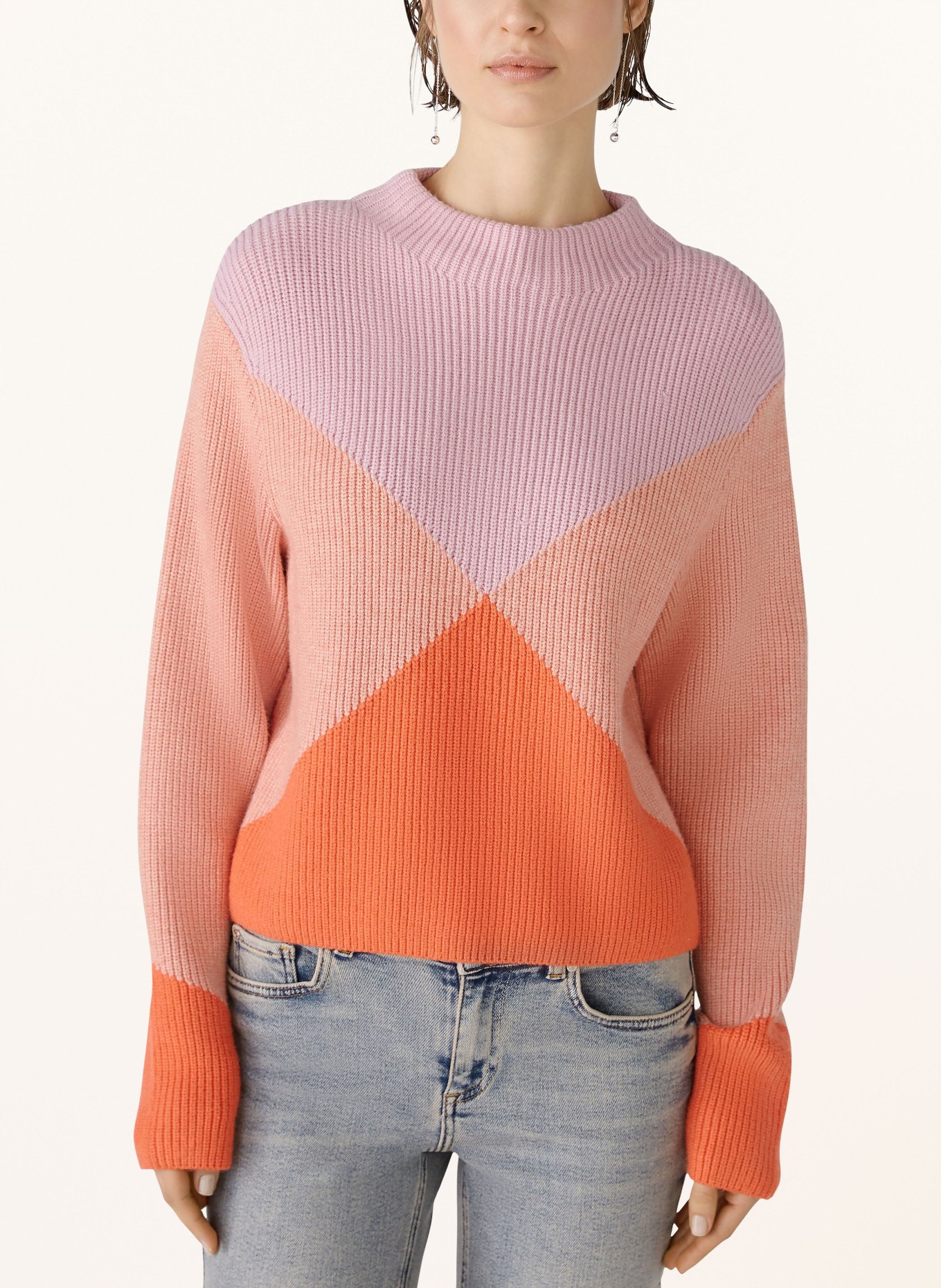 oui Sweater, Color: ORANGE/ PINK/ LIGHT ORANGE (Image 4)