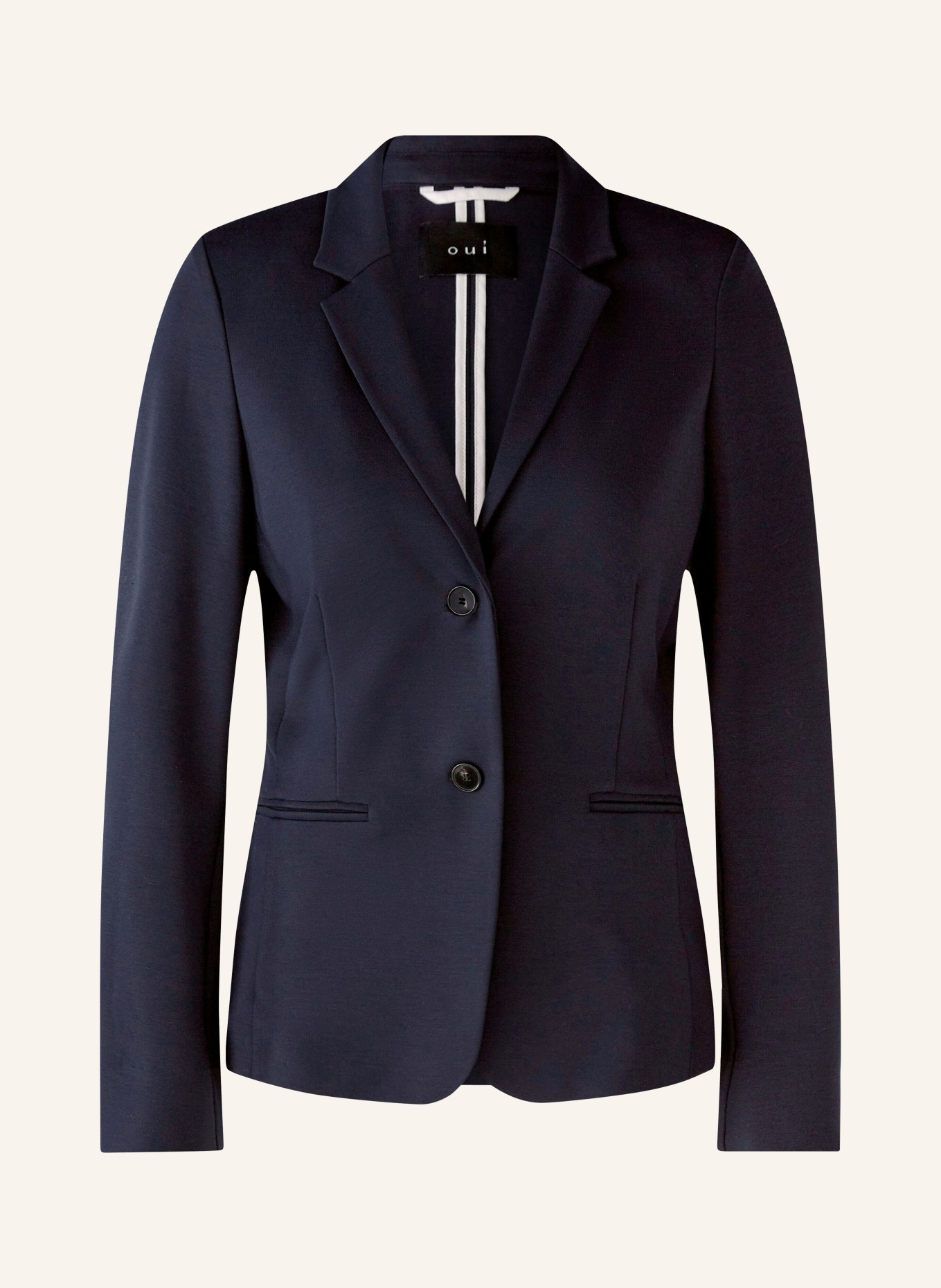 oui Jersey blazer, Color: DARK BLUE (Image 1)