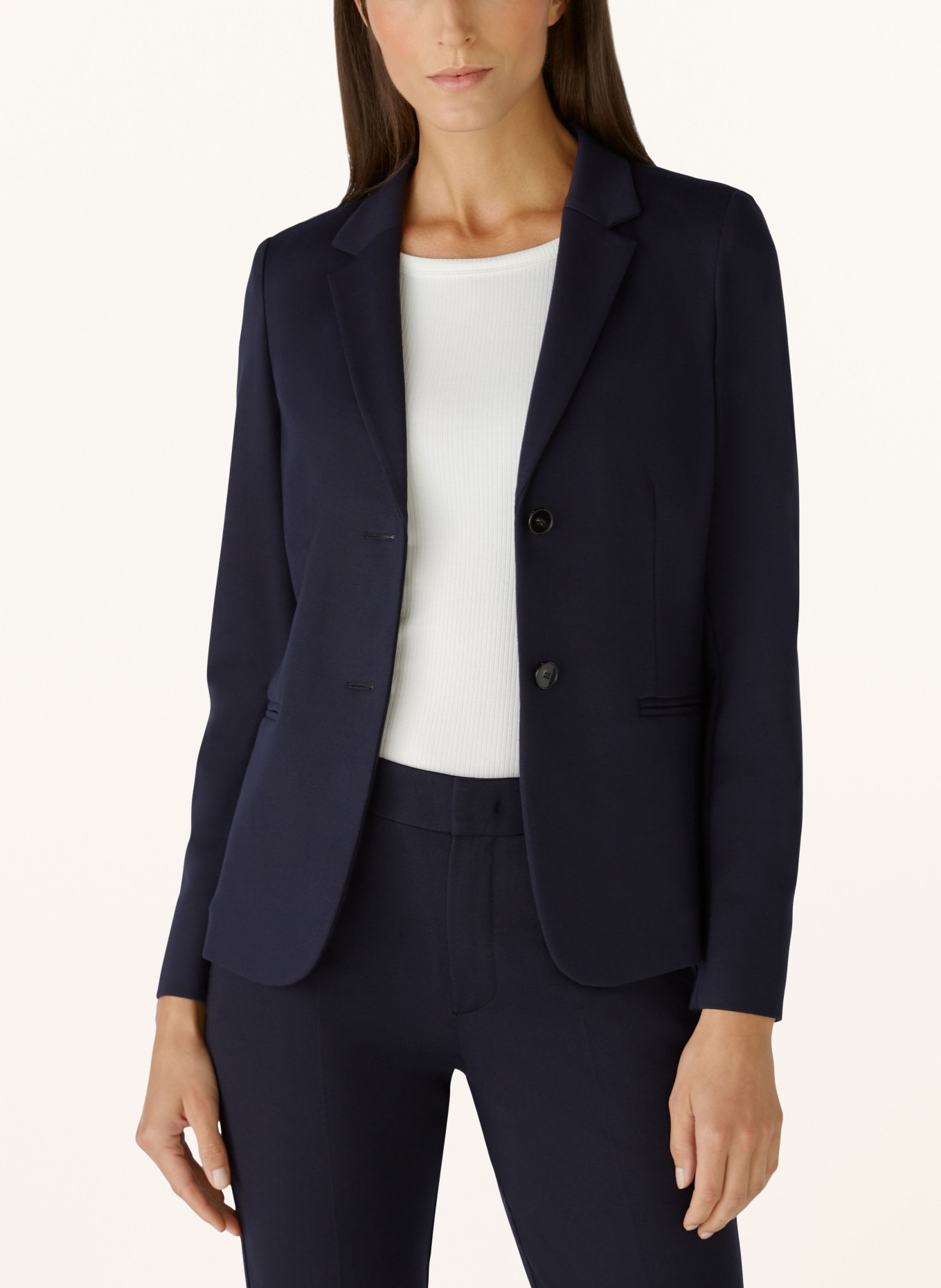 Ladies navy jersey new arrivals blazer